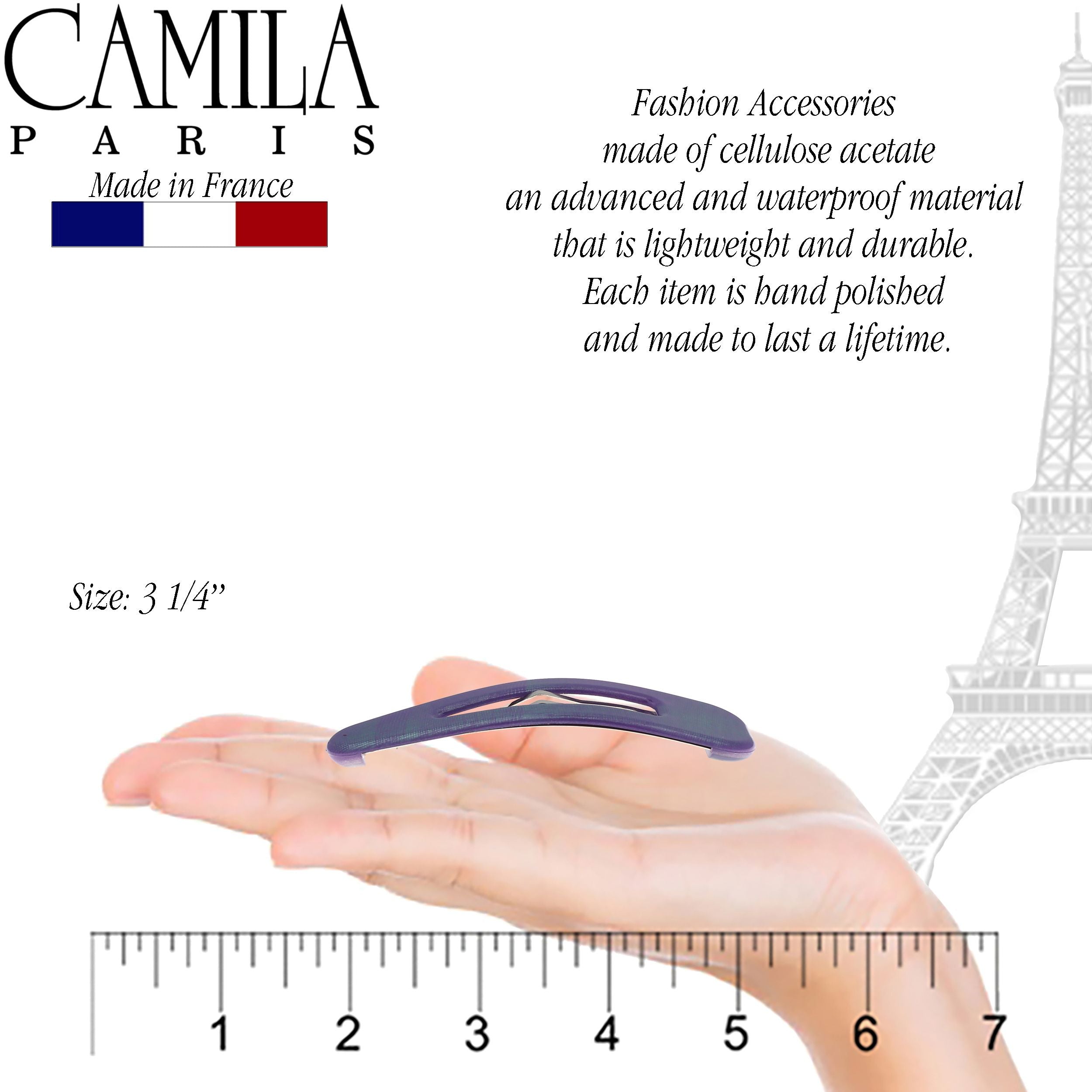 Camila Paris Hair Barrettes Large Classic 3 Pack