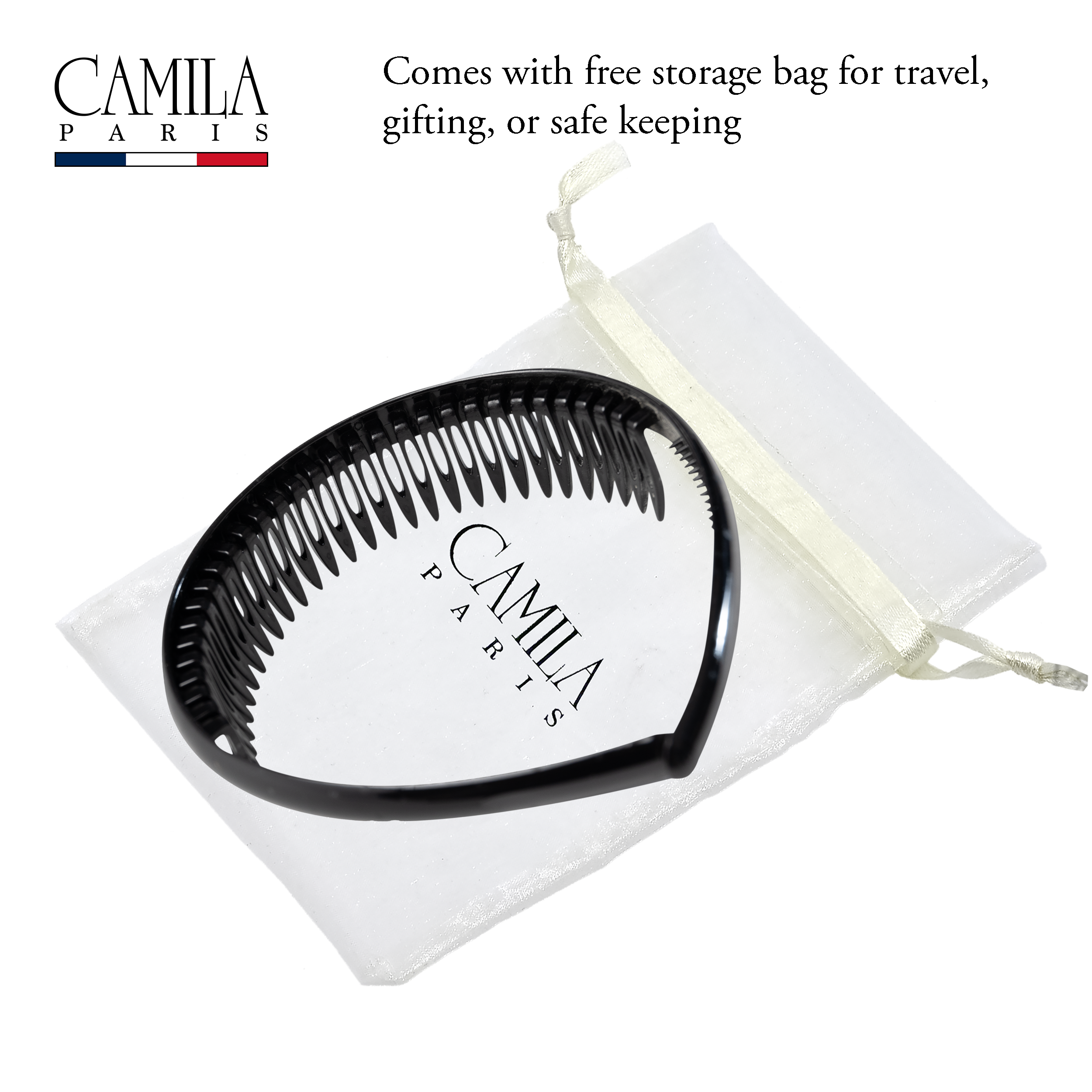 Camila Paris Headband Tooth Comb Flexible