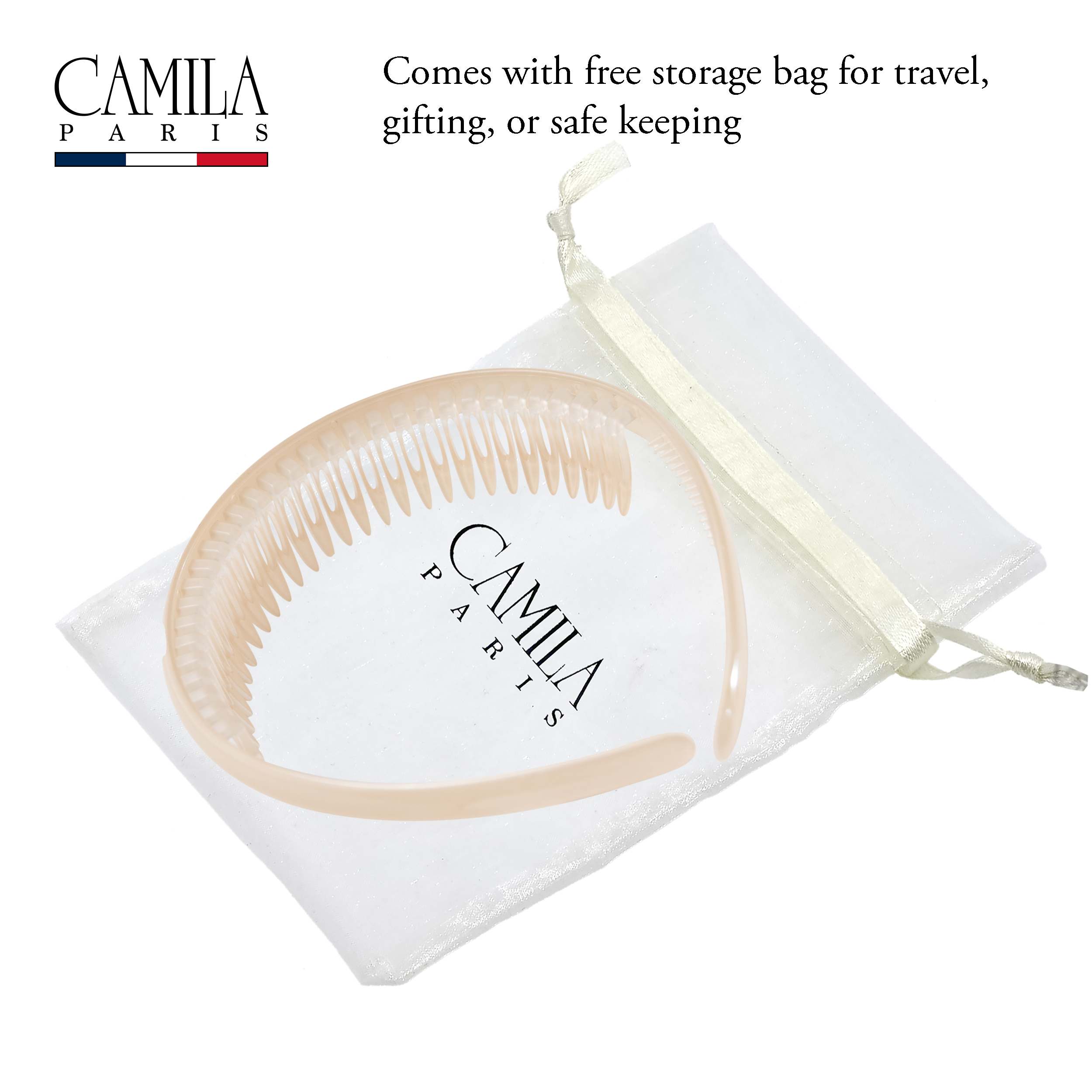 Camila Paris Headband Tooth Comb Flexible