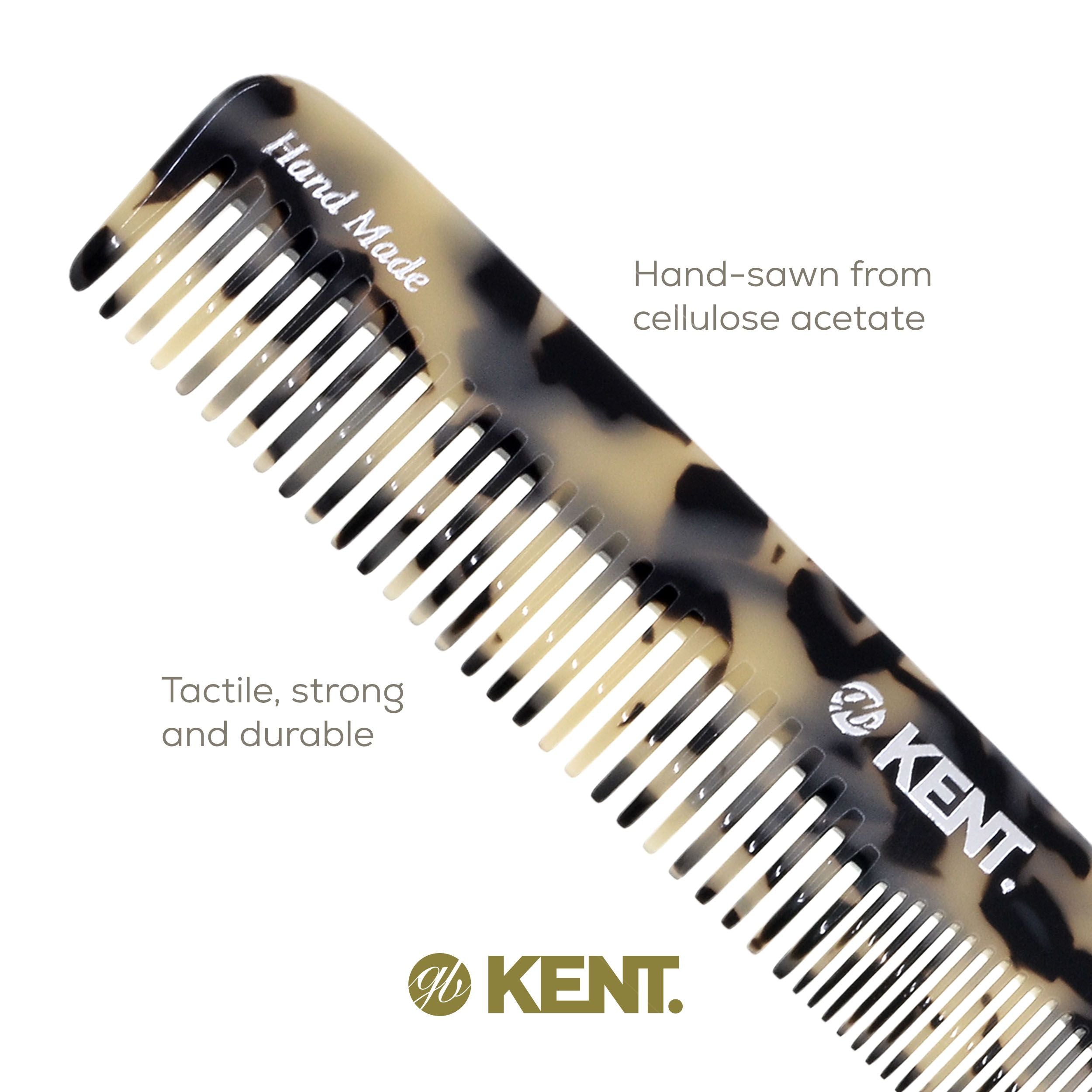 6.9" Handmade Fine and Wide Tooth Dressing Comb