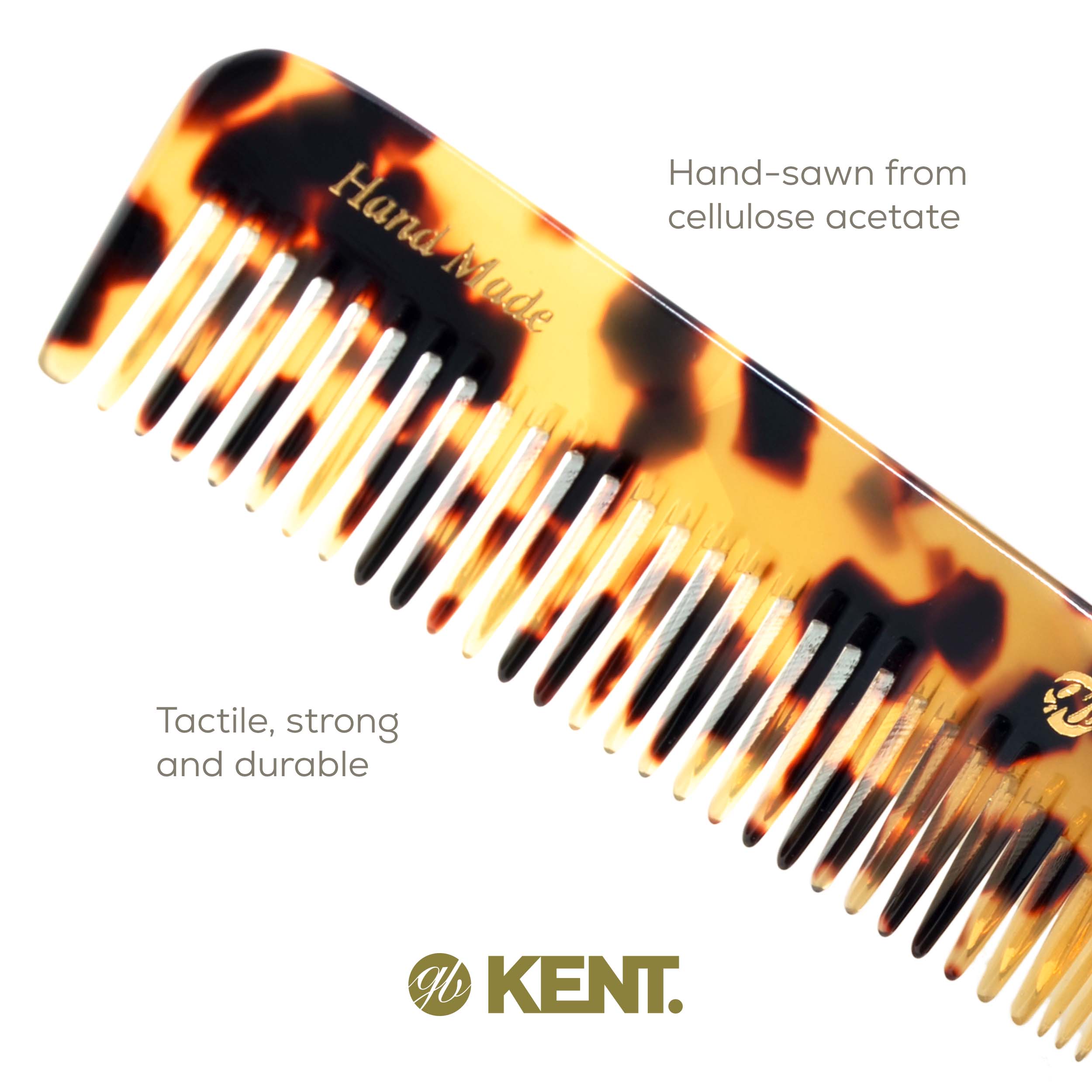 6.9" Handmade Fine and Wide Tooth Dressing Comb