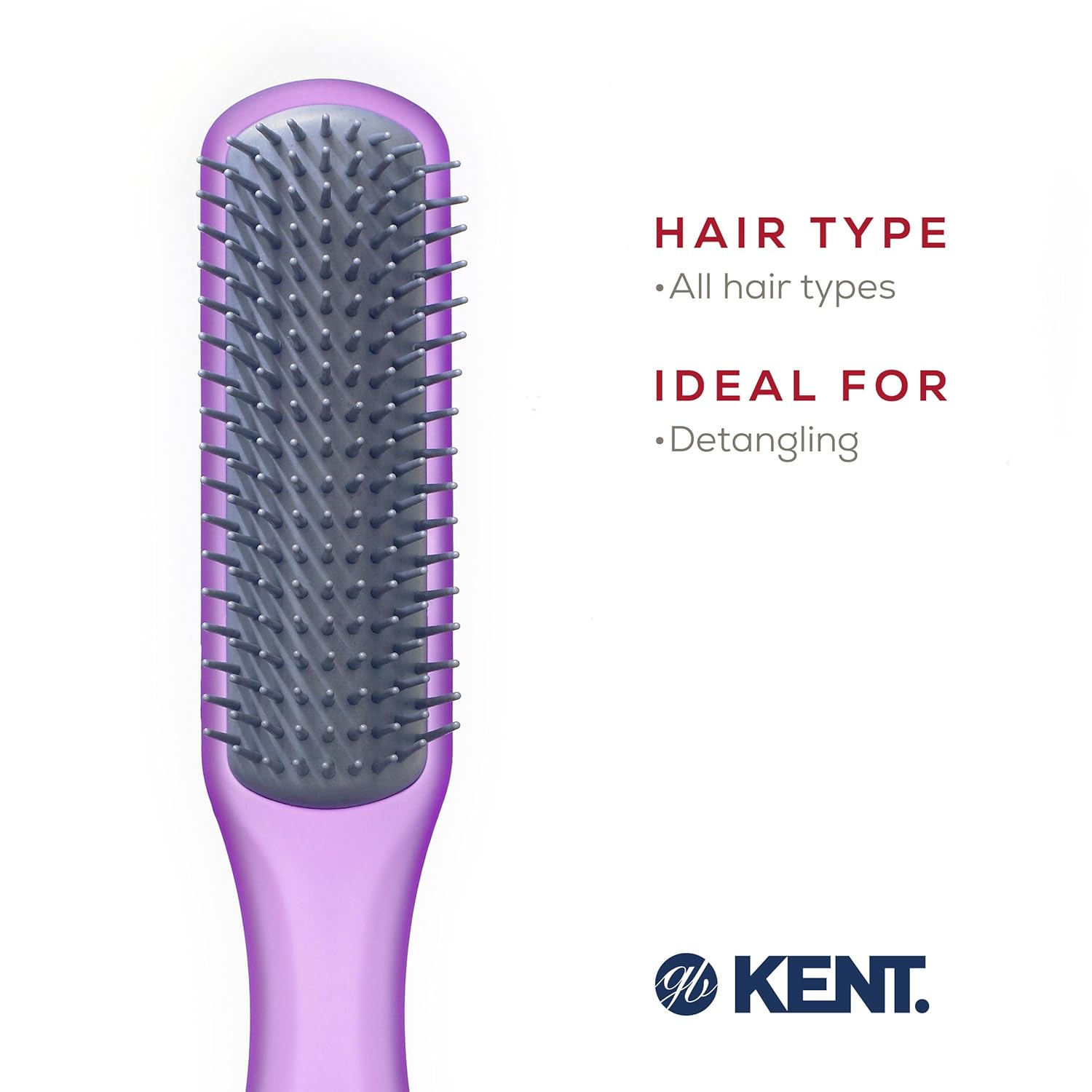 Airhedz Glo Flat 9 Row Detangling Hair Brush