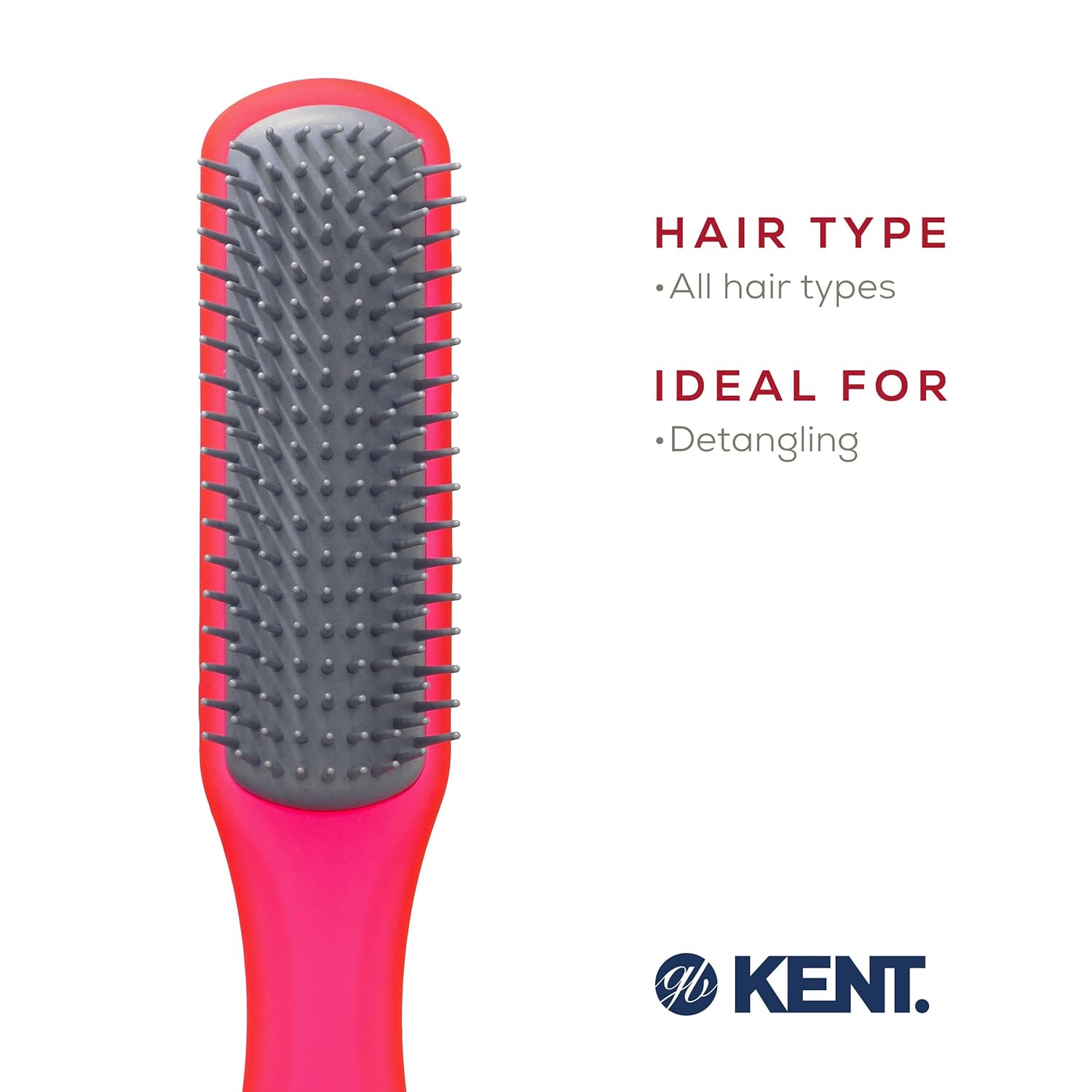 Airhedz Glo Flat 9 Row Detangling Hair Brush