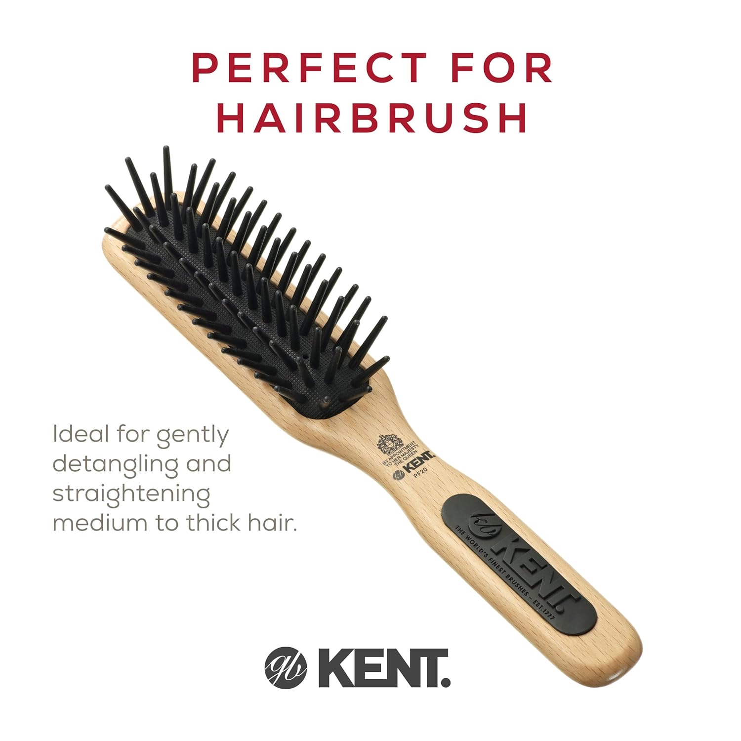 "Perfect For" Large Pin Detangling Hair Brush