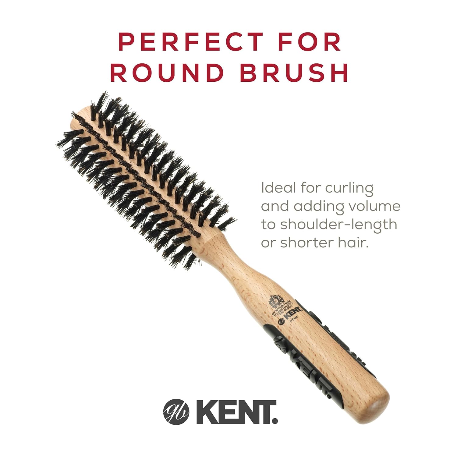 Boar Bristle and Nylon Bristle Round Hair Brush