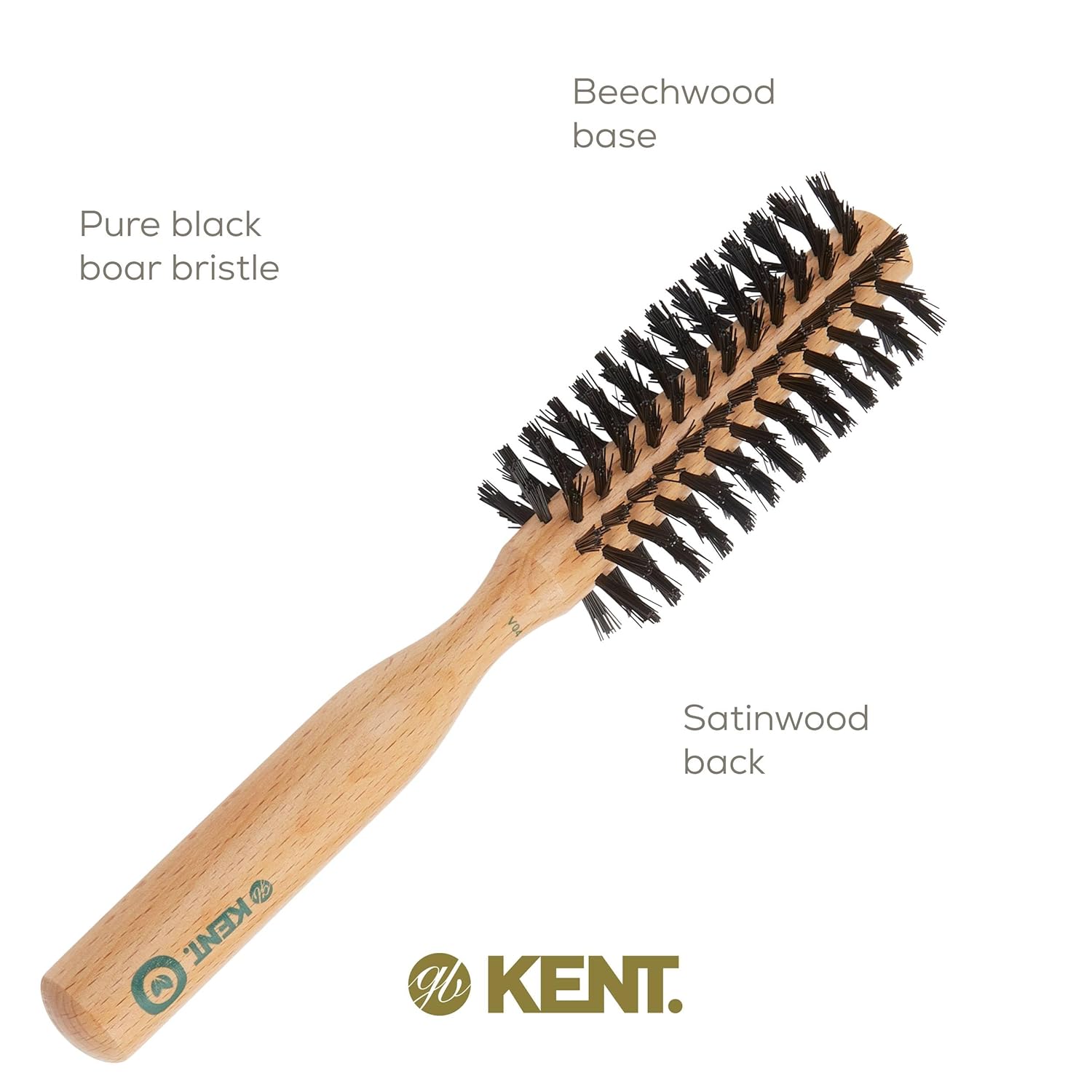Vegan "Boar" Bristle Round Brush for Curls and Volume