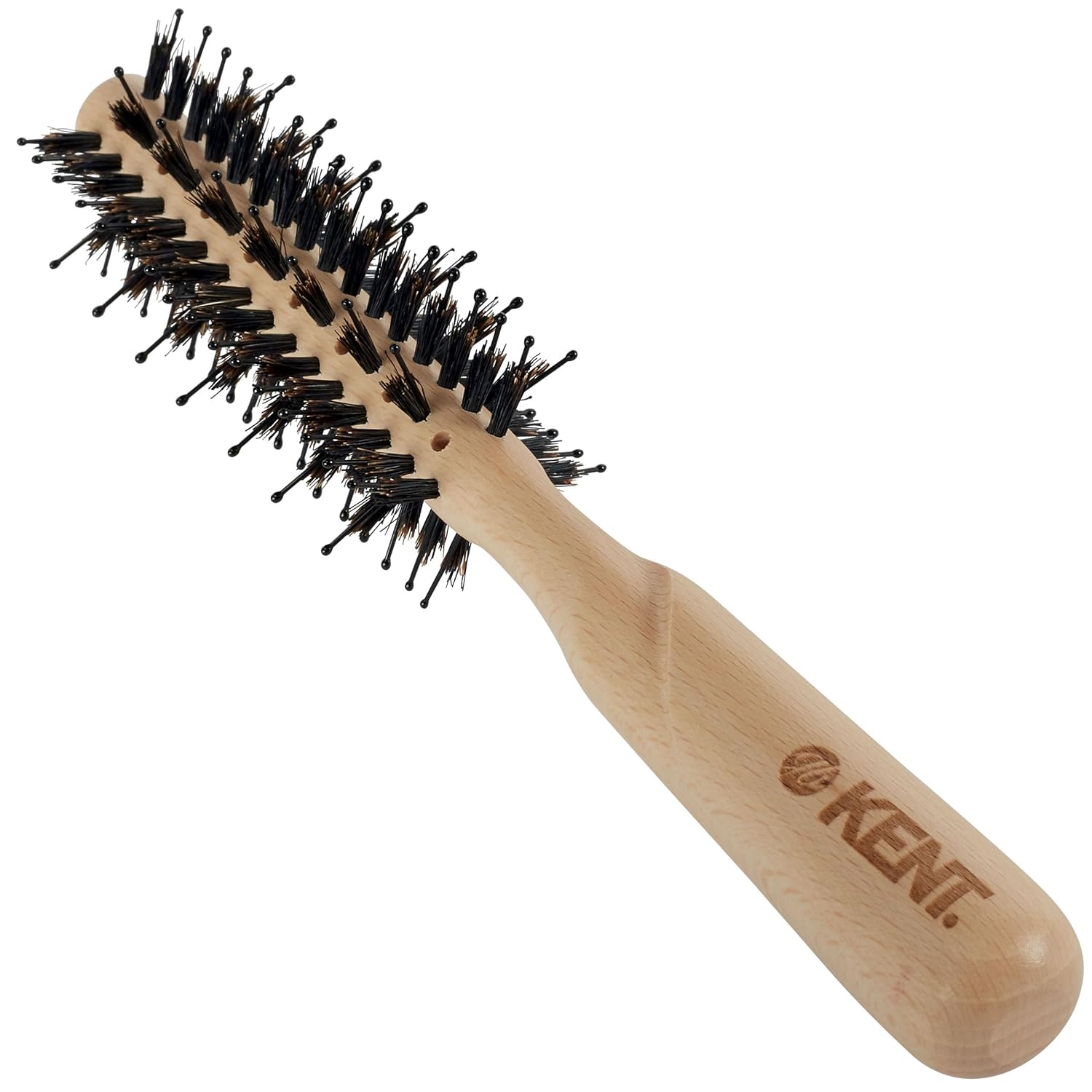 Pure Flow Ball Tipped Pins and Natural Bristle Small Vented Round Brush