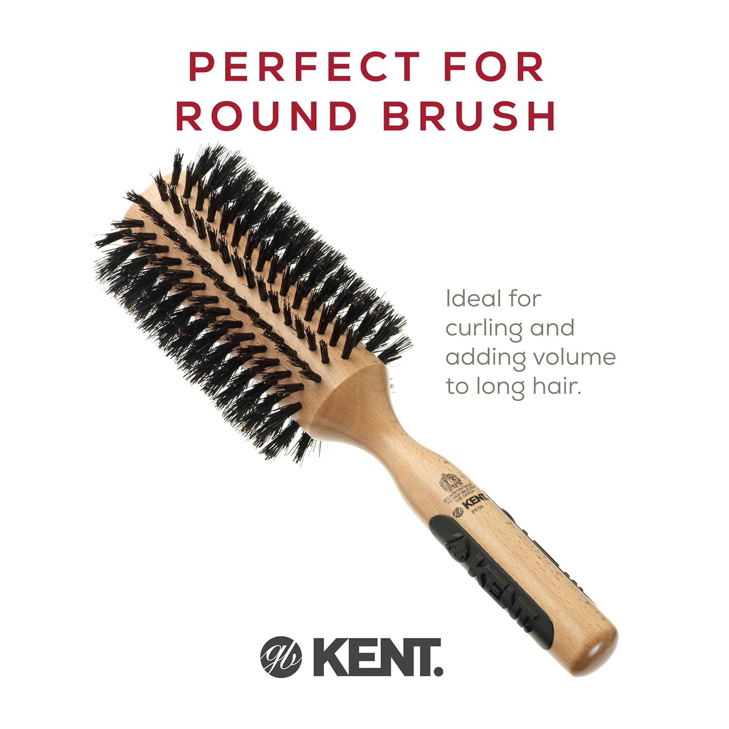 Boar Bristle and Nylon Bristle Round Hair Brush