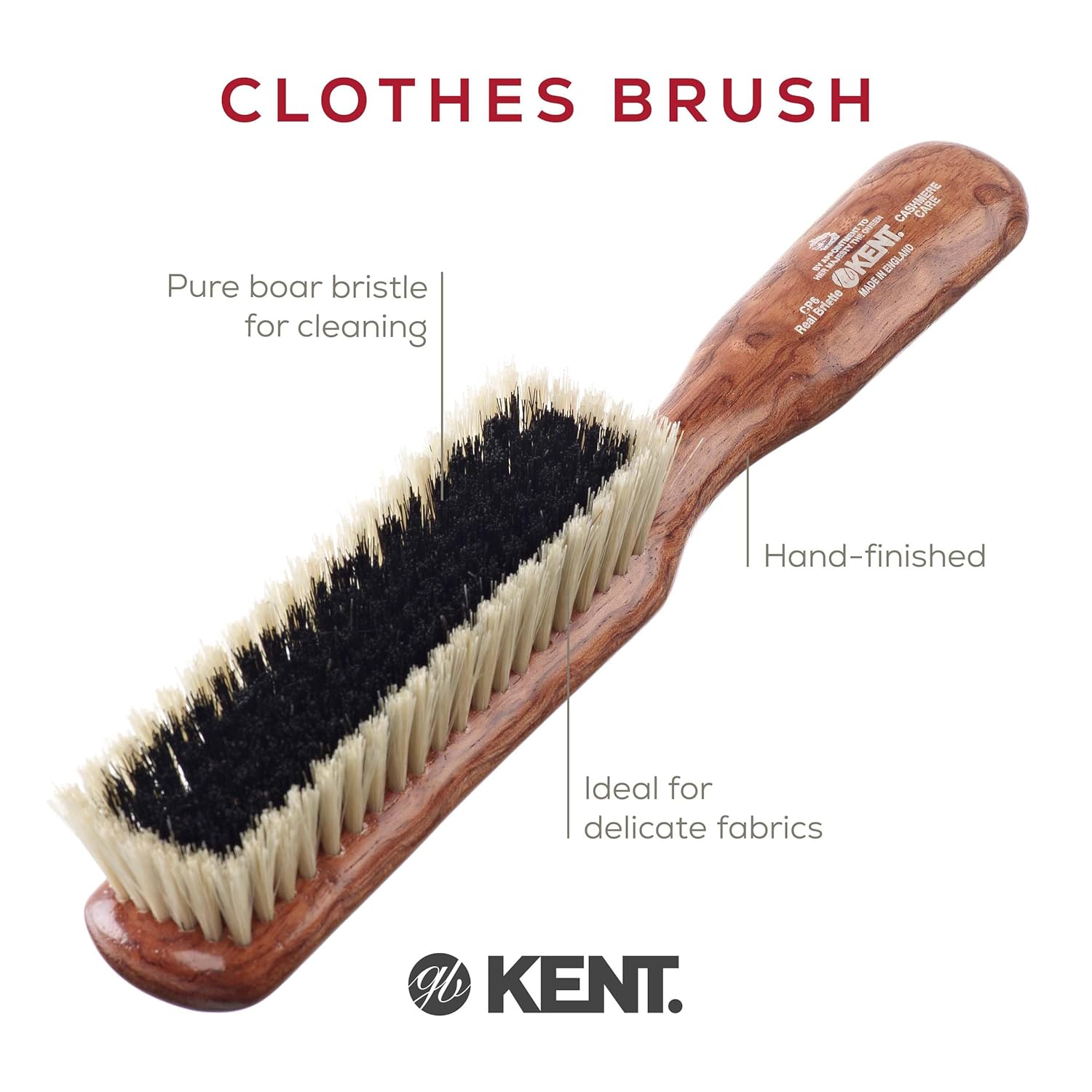 Clothes Brush for Cashmere Care Bristle and Nylon Mix