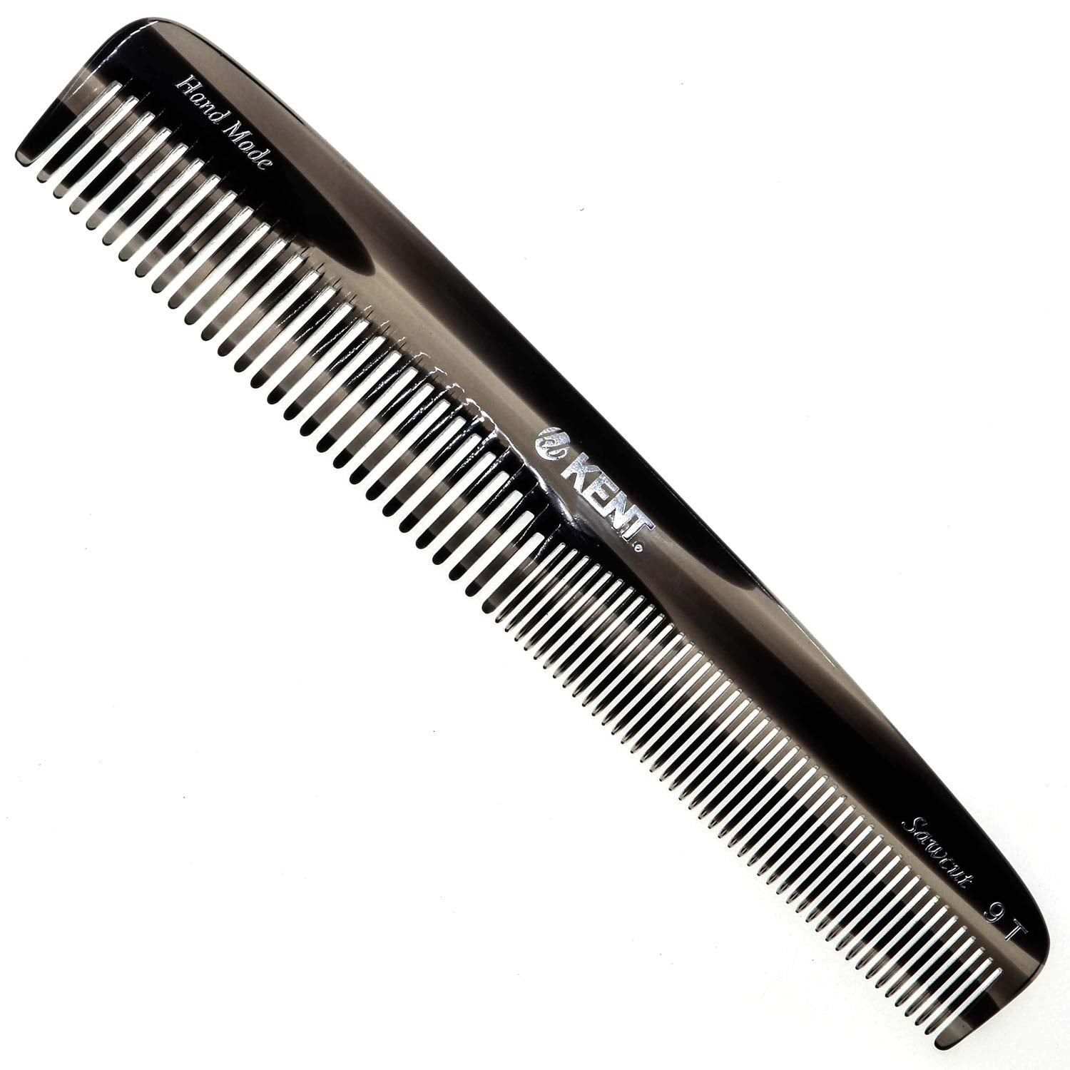 7.5" Handmade Fine and Wide Tooth Tapered Dressing Comb