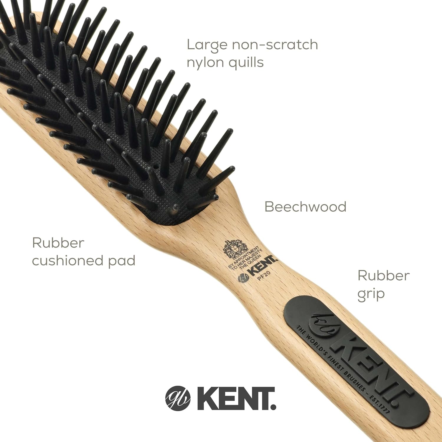 "Perfect For" Large Pin Detangling Hair Brush