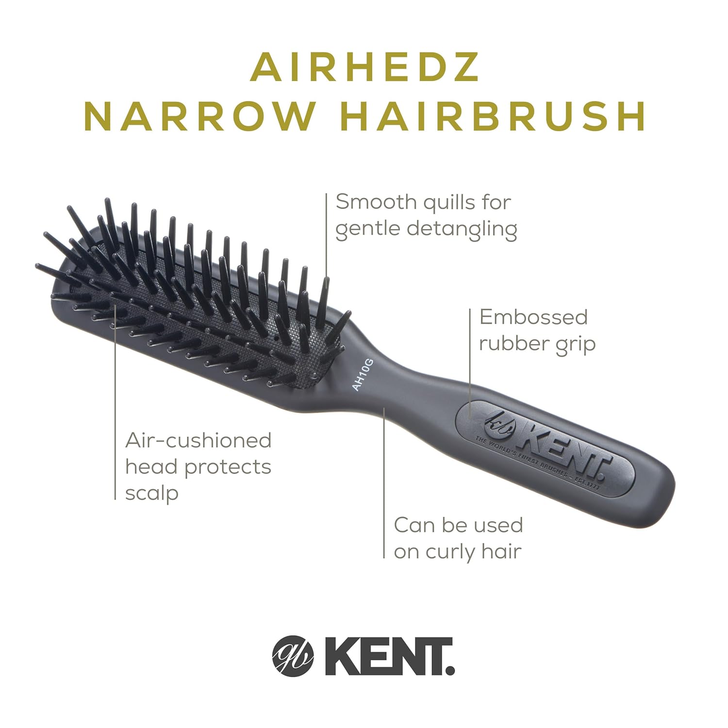 Airhedz "Phat Pin" Narrow Hair Brush