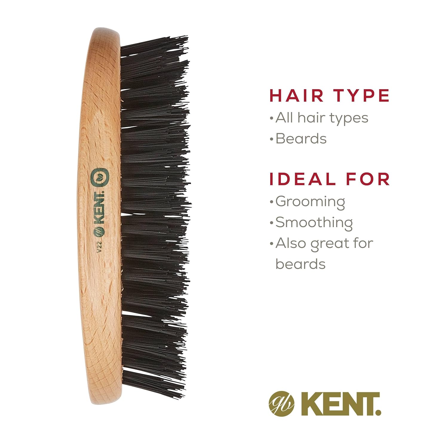 Vegan "Boar" Bristle Military Brush for Men
