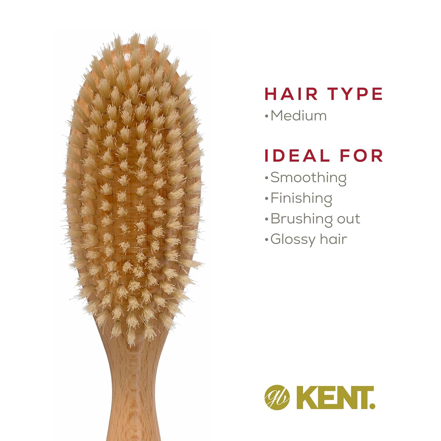 Kent LS7 Natural Bristle Brush