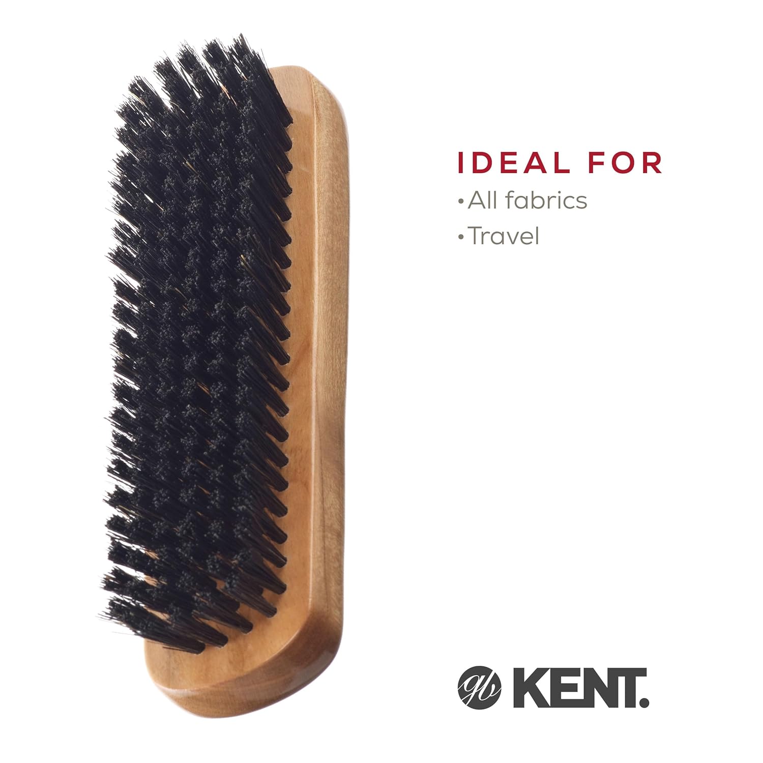 Handmade Black Boar Bristle Cherrywood Clothes Brush