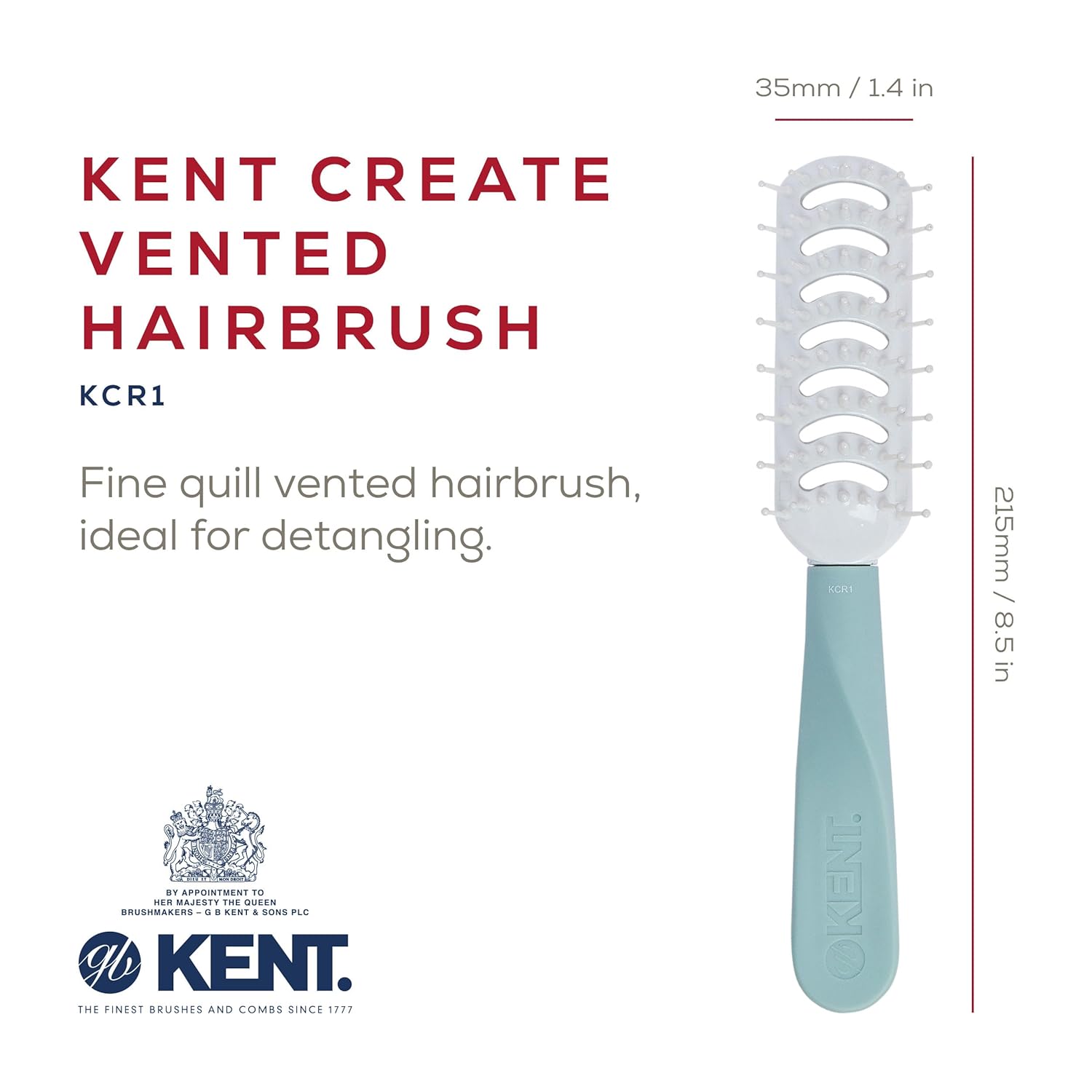 "Create" Vented Detangling Hair Brush