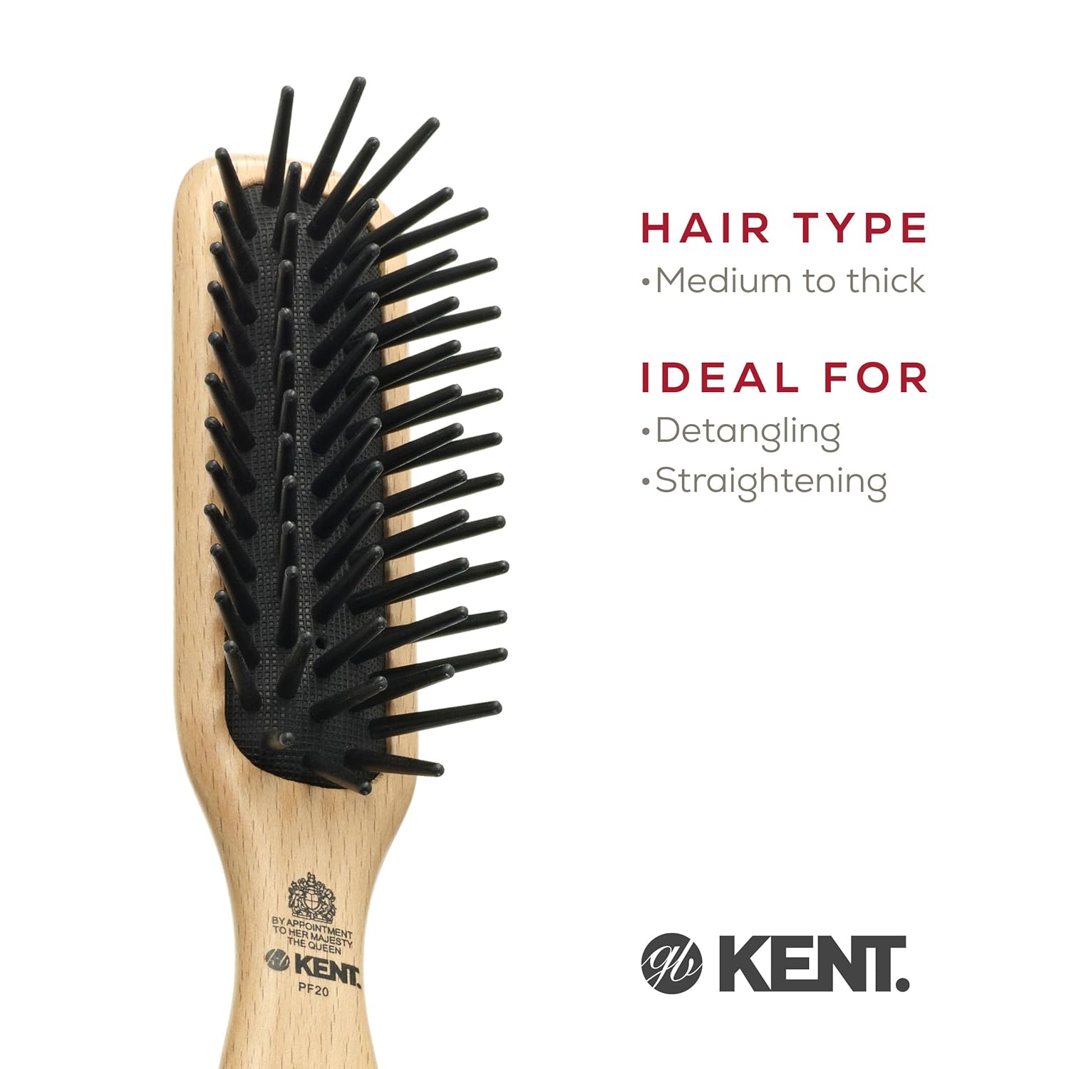 "Perfect For" Large Pin Detangling Hair Brush