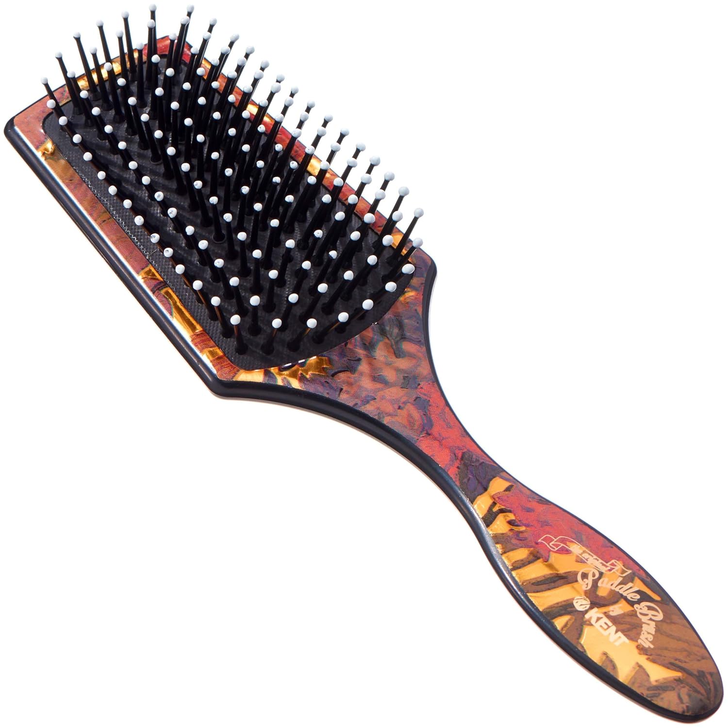 Floral Small Paddle Hair Brush