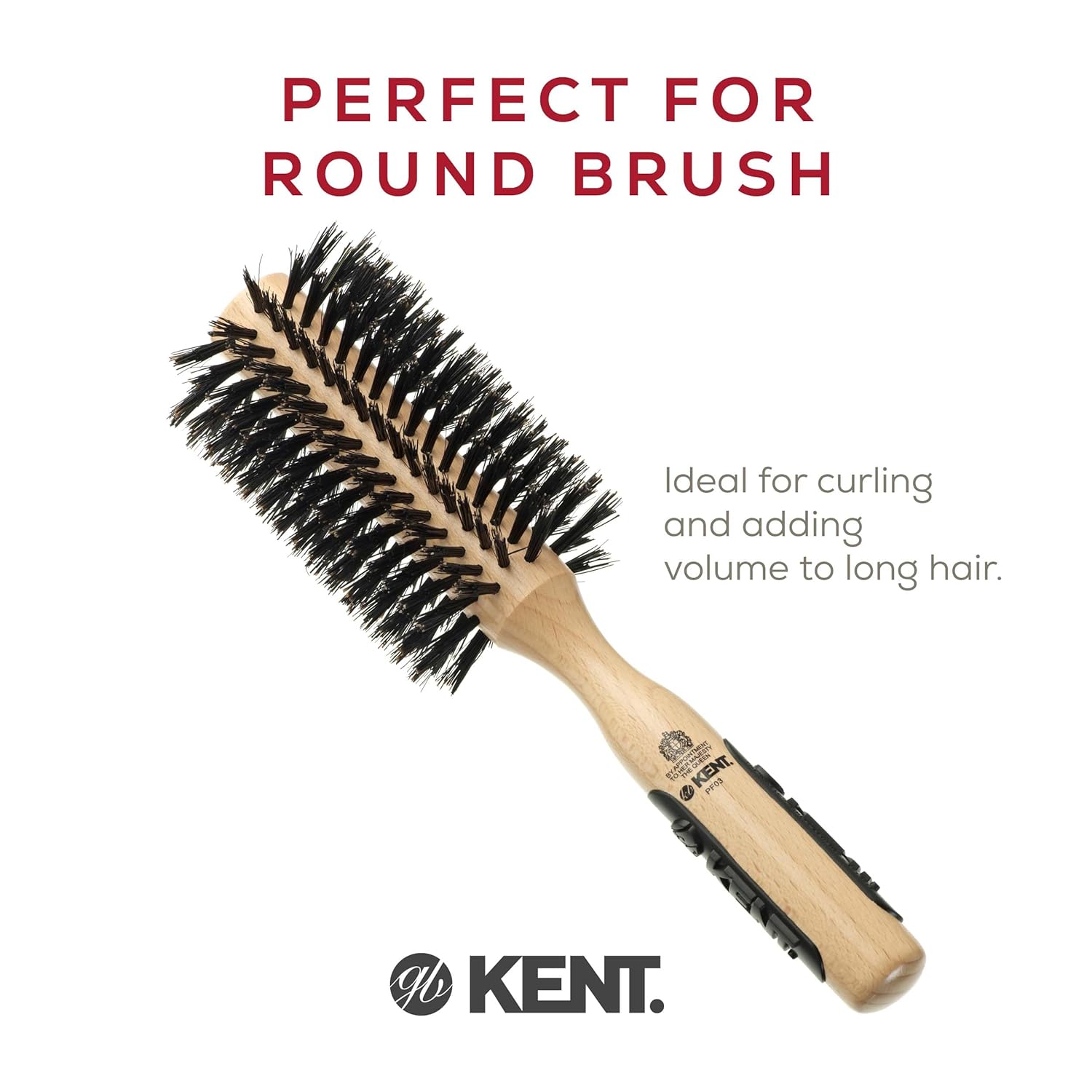 Boar Bristle and Nylon Bristle Round Hair Brush