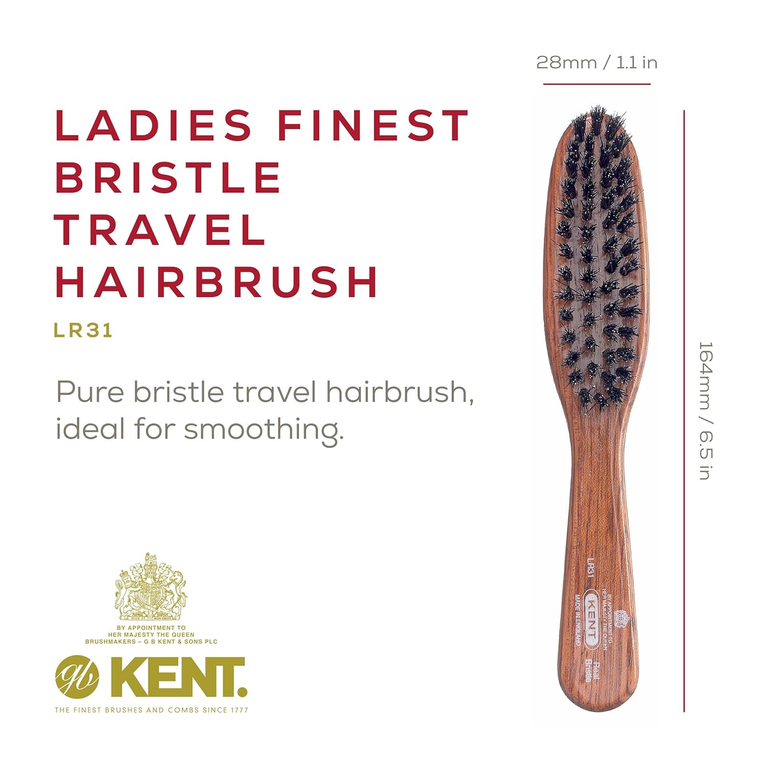 Kent LR31 Handbag Dantawood Brush