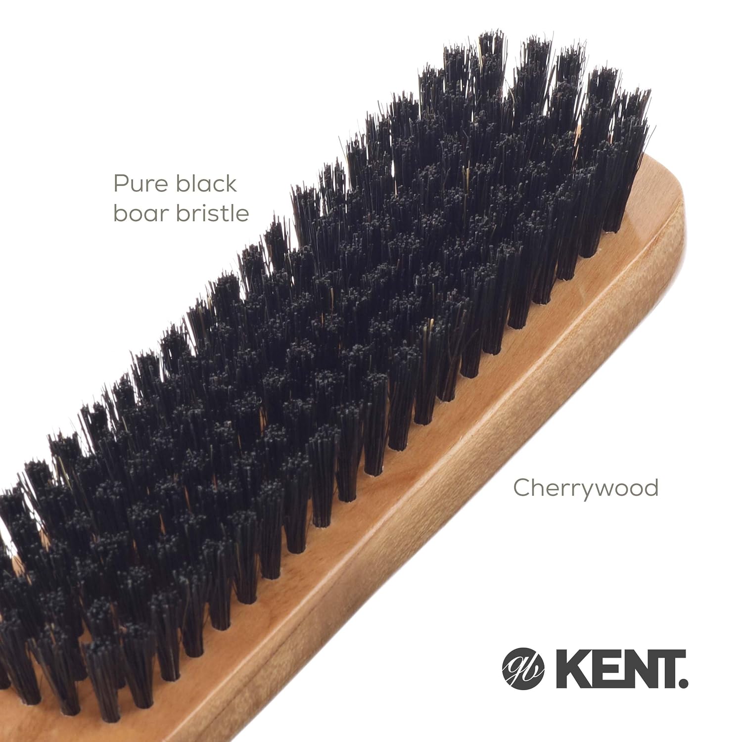 Handmade Black Boar Bristle Cherrywood Clothes Brush