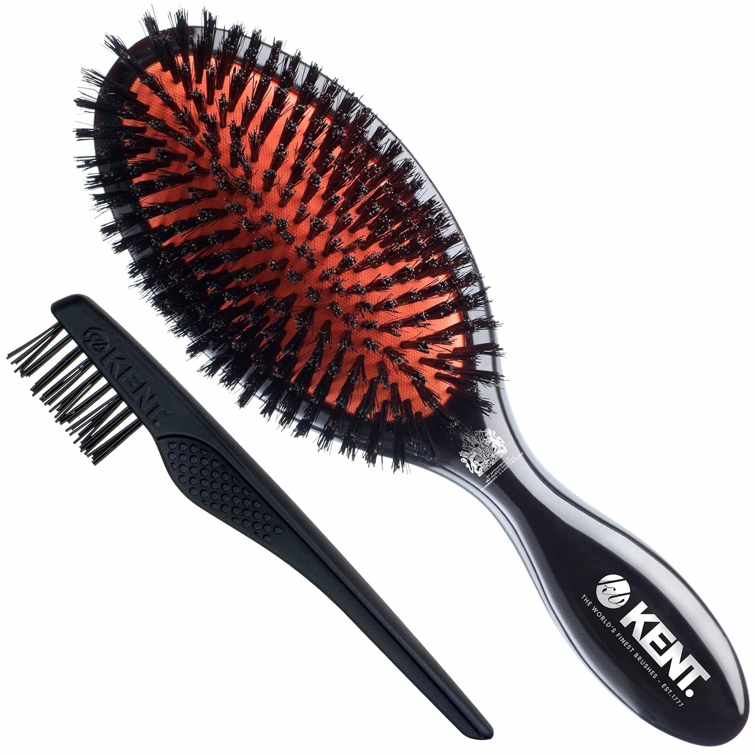 Classic Shine Black Boar Bristle Oval Hair Brush
