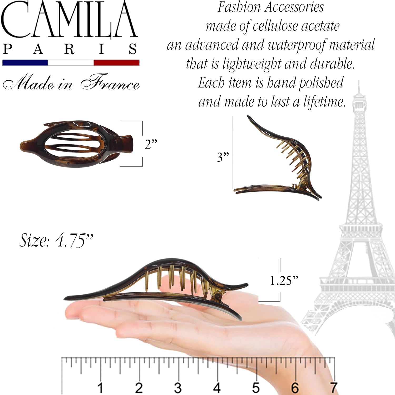 Camila Paris Hair Clips Pincer Slide