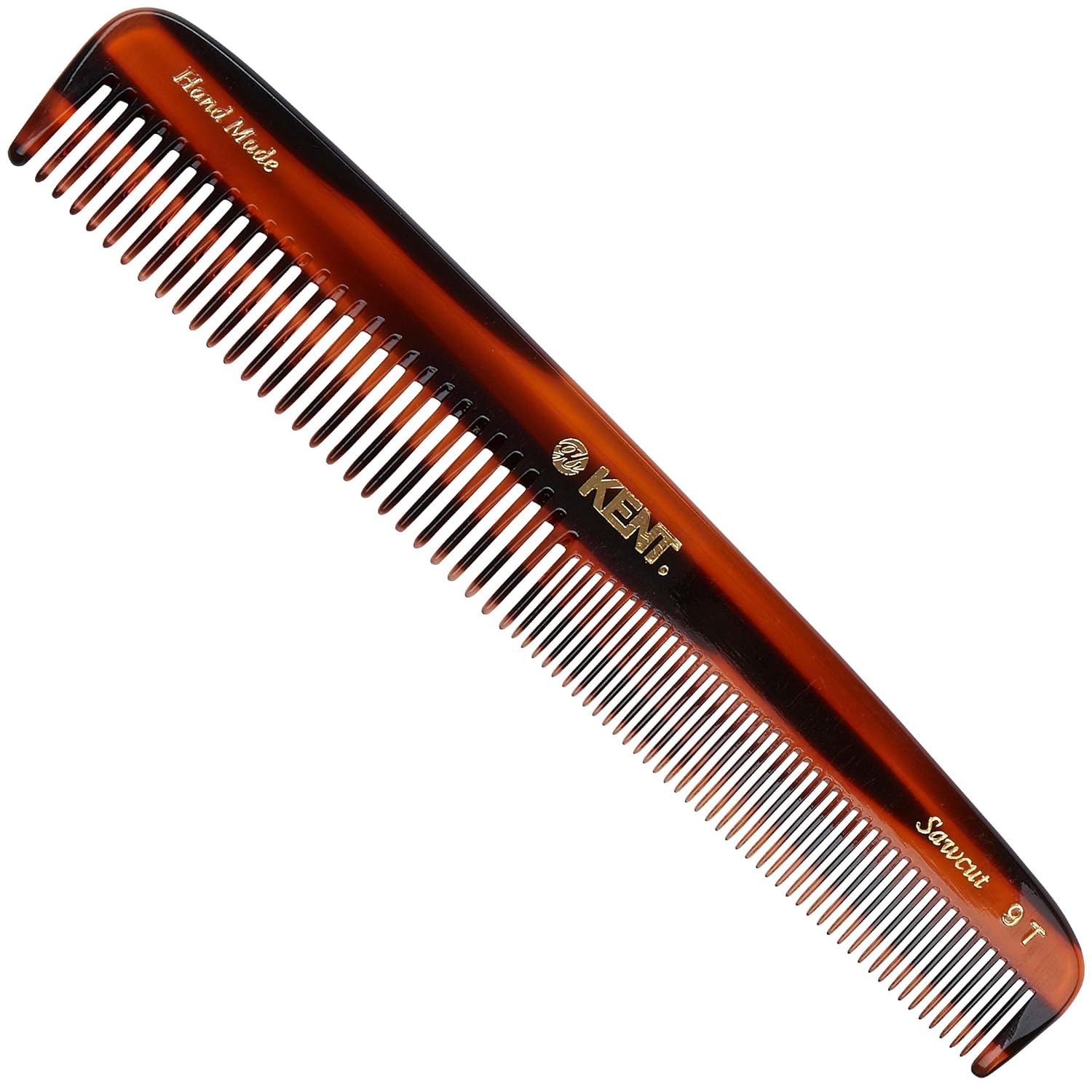 7.5" Handmade Fine and Wide Tooth Tapered Dressing Comb