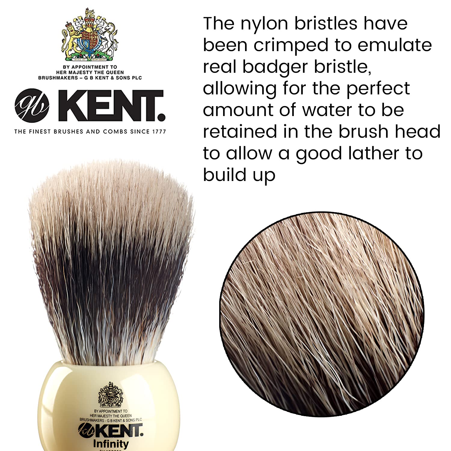 Infinity Ultra-Soft Silvertex Bristles Shaving Brush
