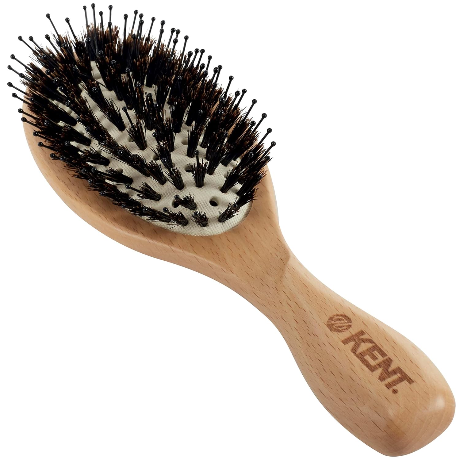 Pure Flow Nylon Pins and Natural Bristle Oval Vented Hair Brush