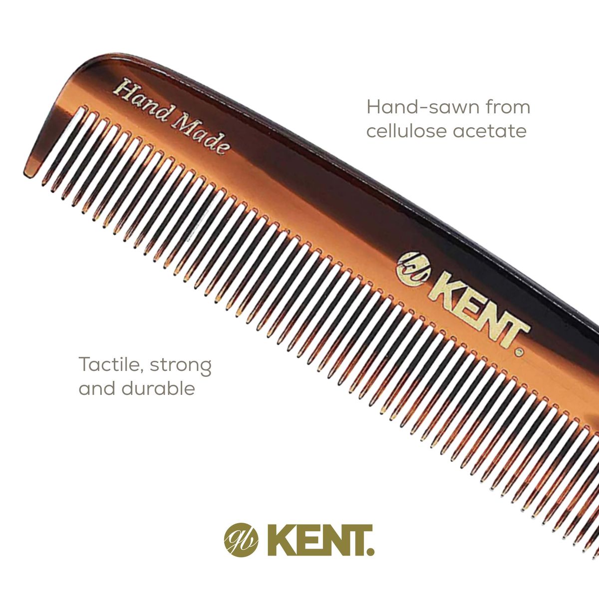 5.5" Handmade Fine Tooth Straightening Comb