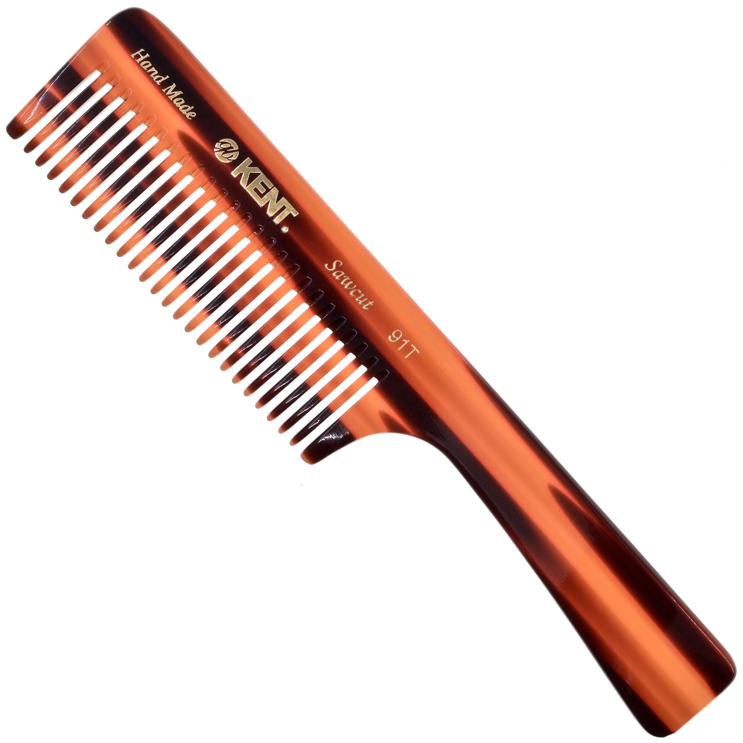 7.5" Wide Tooth Detangler Comb with Handle
