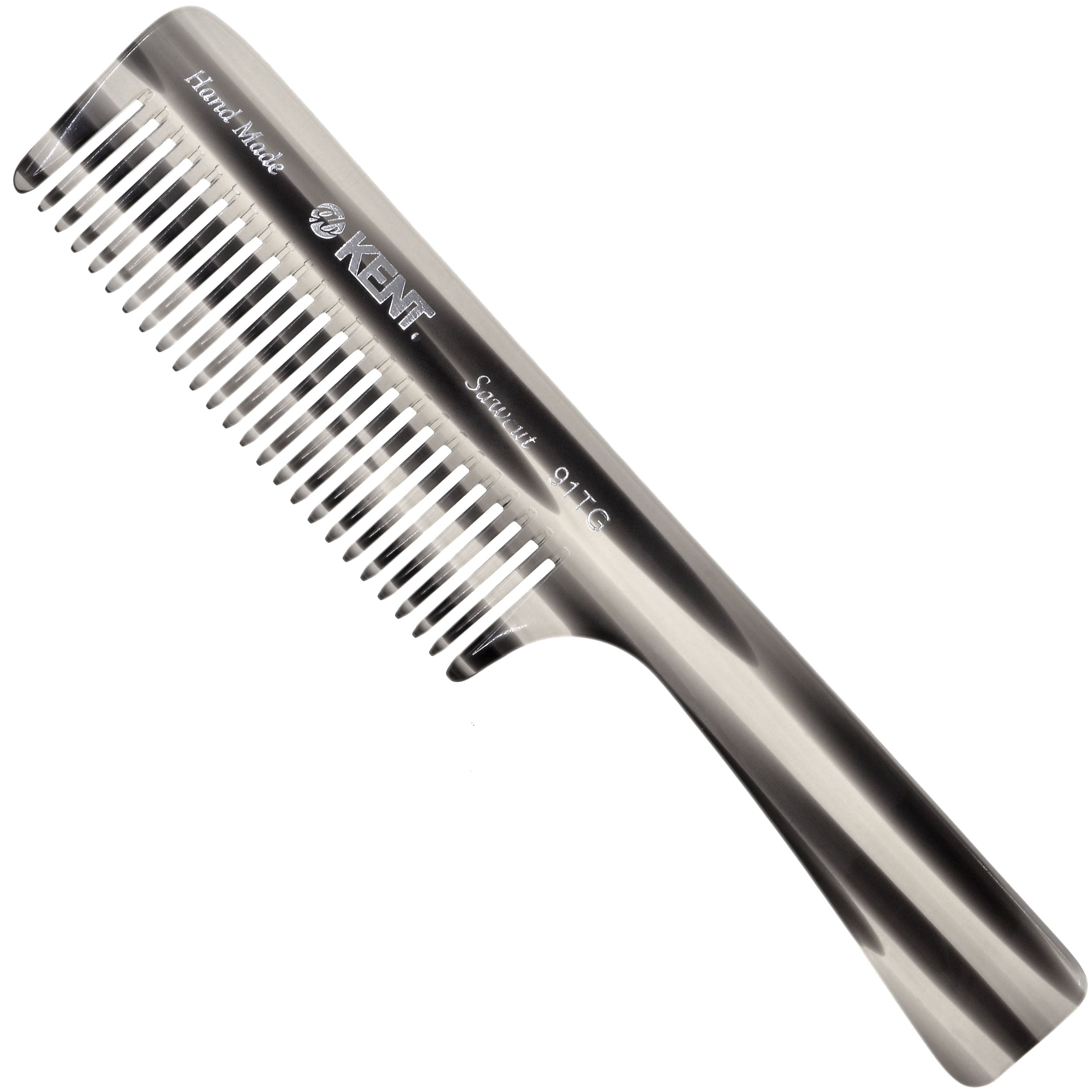 7.5" Wide Tooth Detangler Comb with Handle