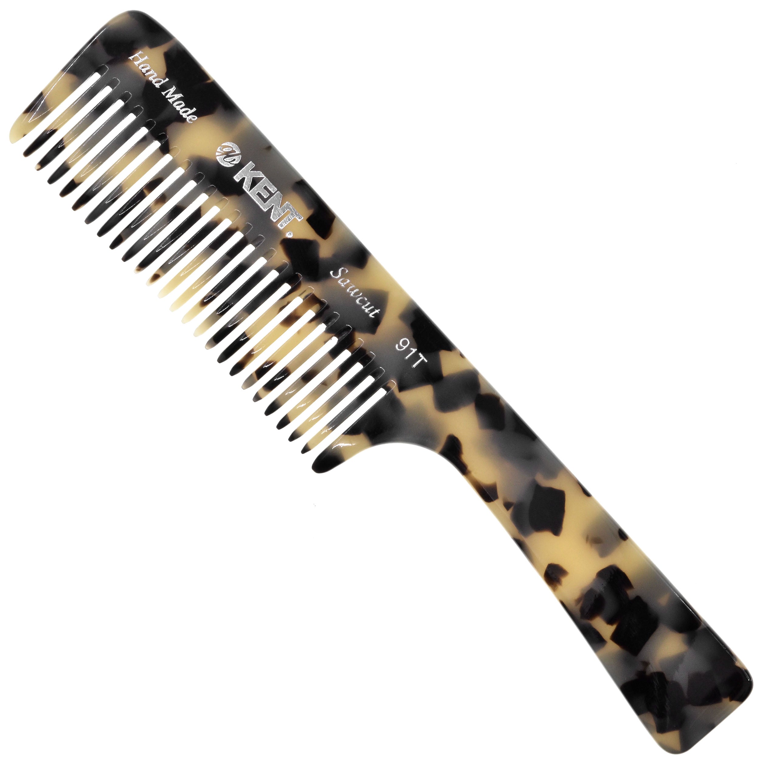 7.5" Wide Tooth Detangler Comb with Handle