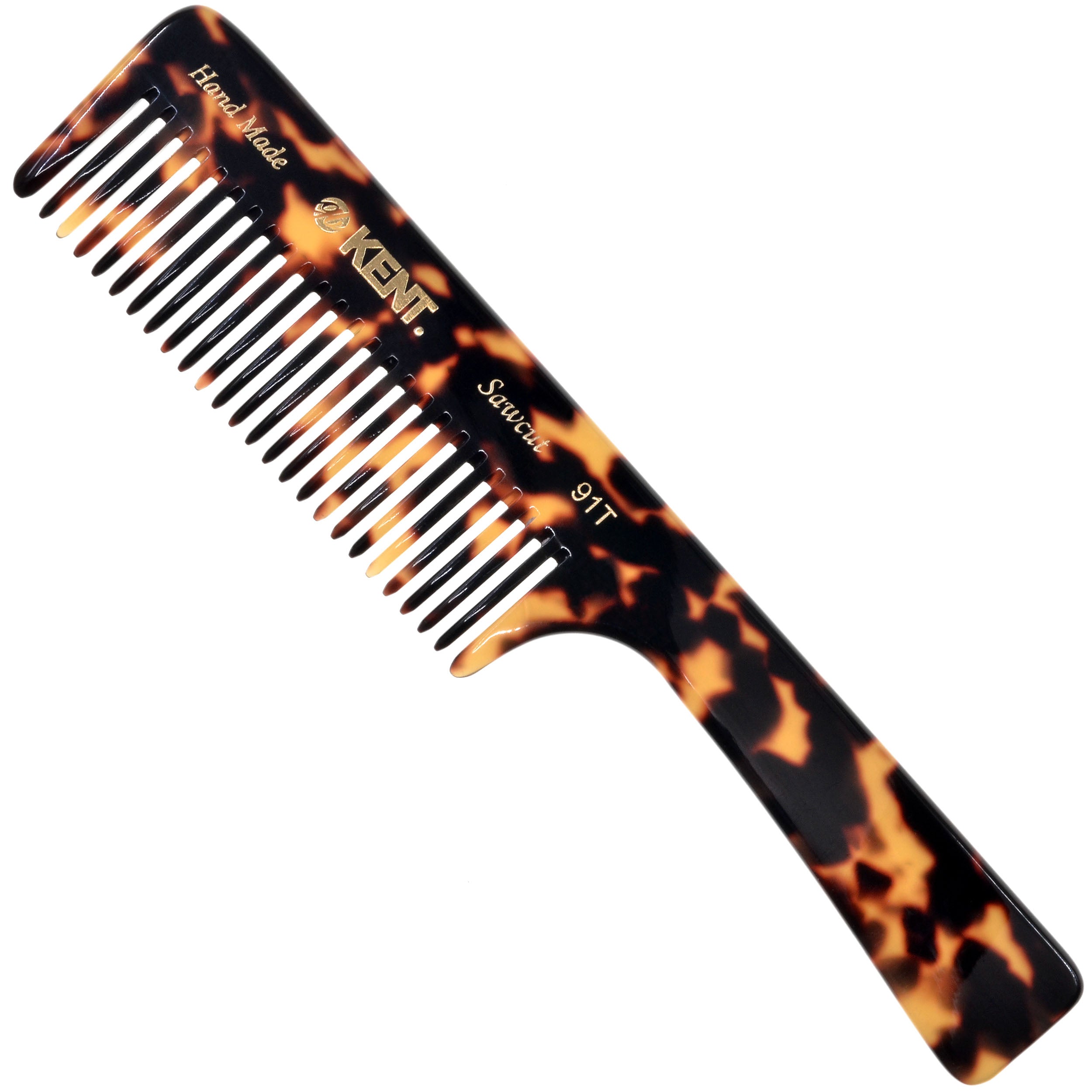 7.5" Wide Tooth Detangler Comb with Handle
