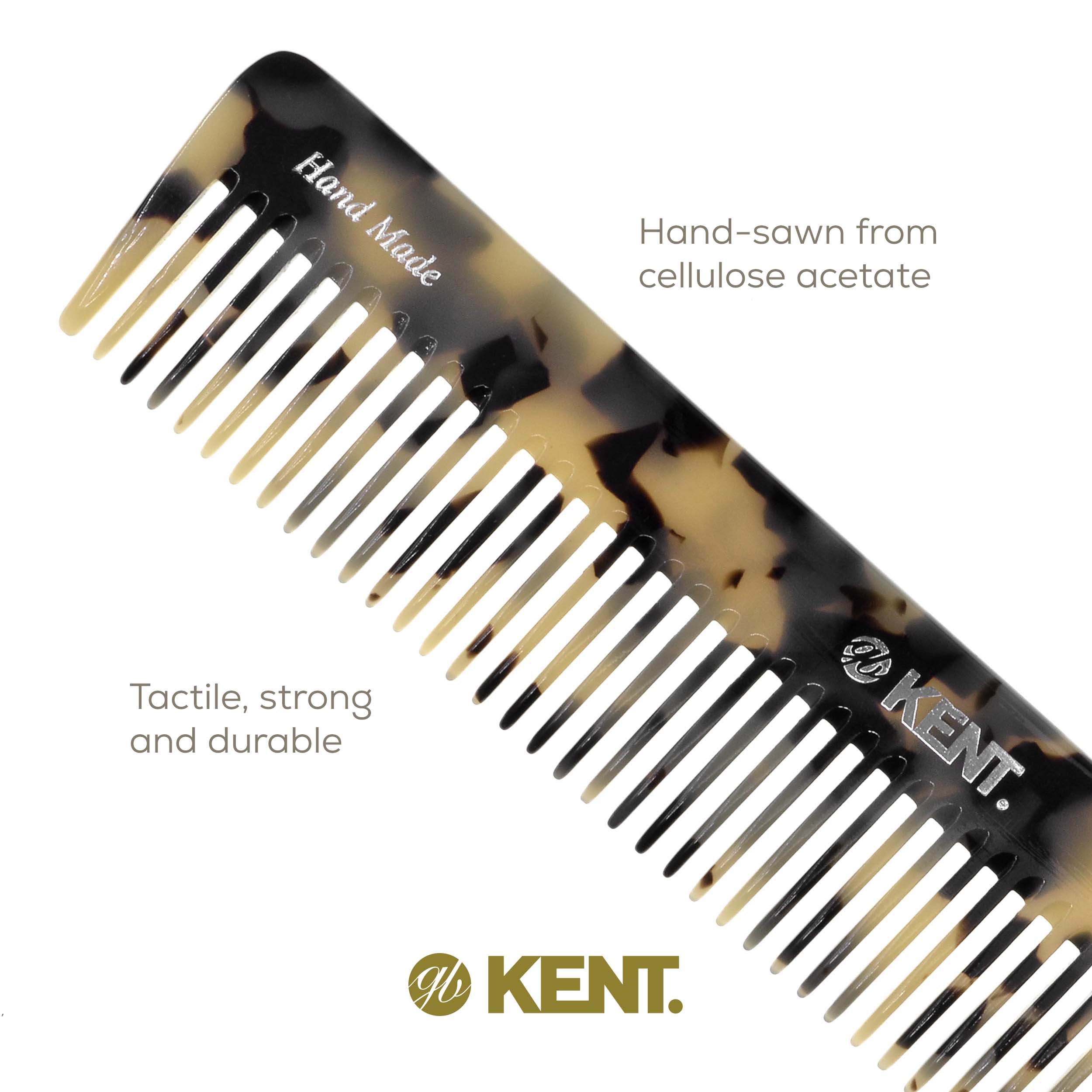7.5" Wide Tooth Detangler Comb for Thick Hair