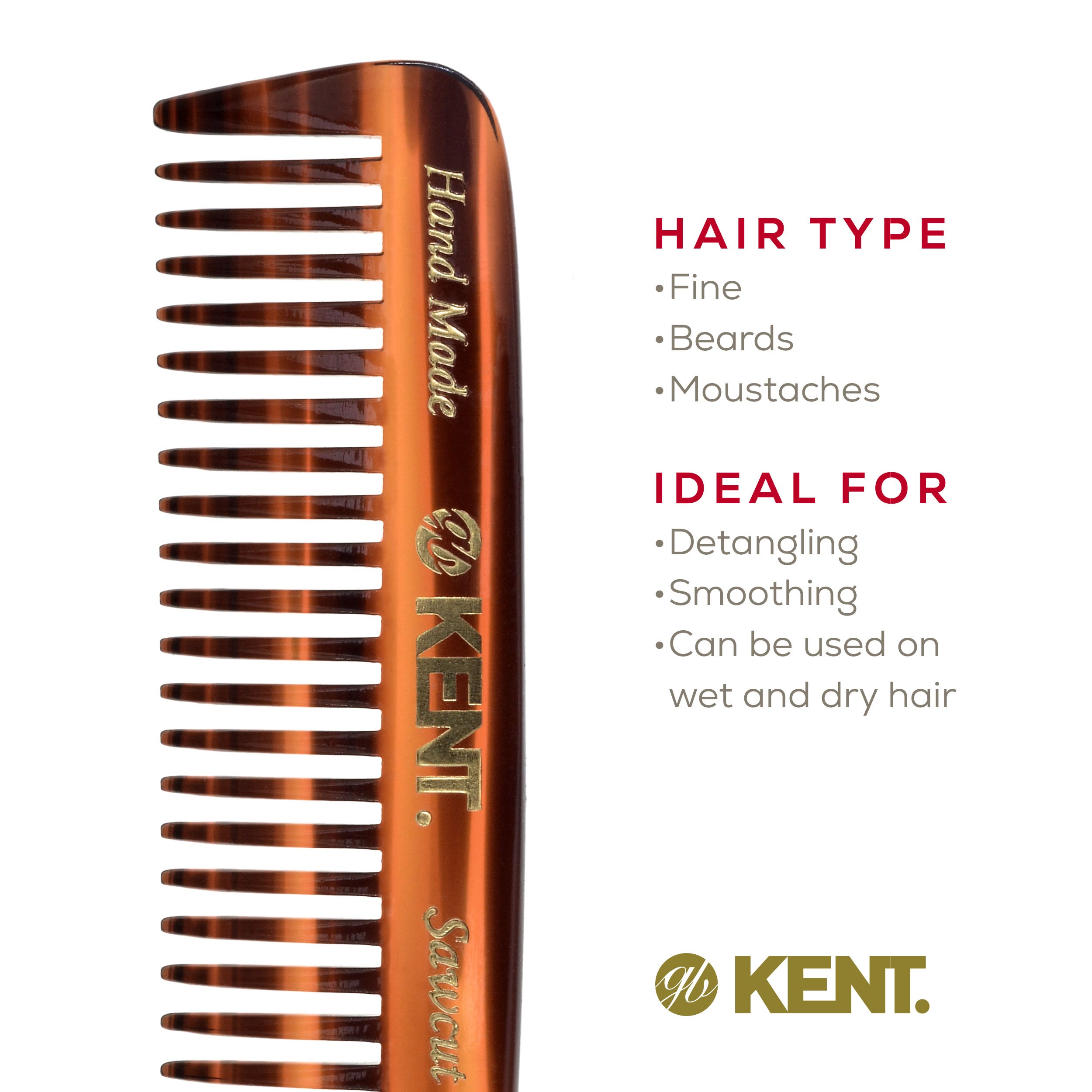 Mini Wide Tooth Detangling Beard Comb