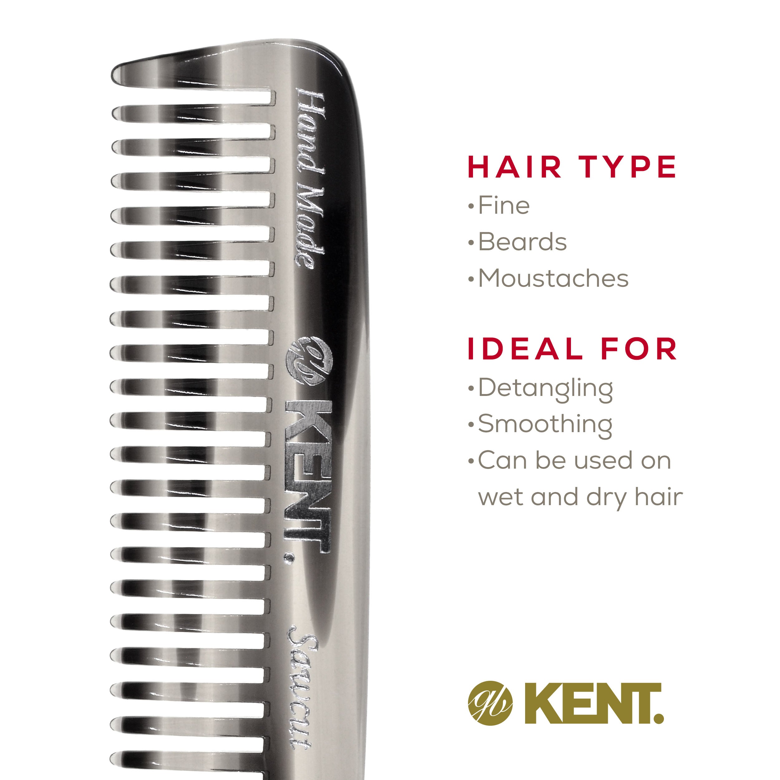 Mini Wide Tooth Detangling Beard Comb