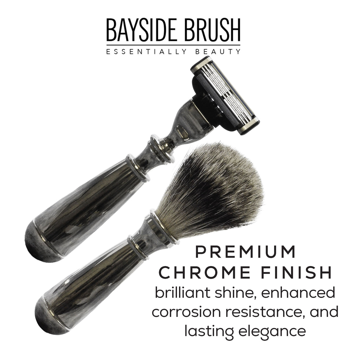 Italian Chrome Shaving Set