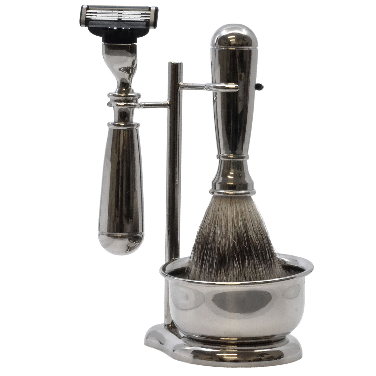 Italian Chrome Shaving Set