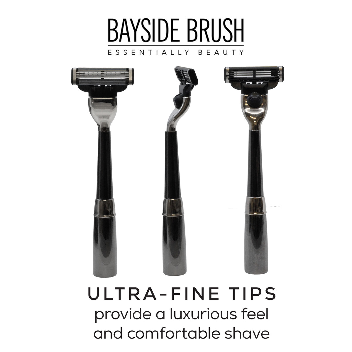 Italian Chrome & Silver 3-Piece Shaving Set
