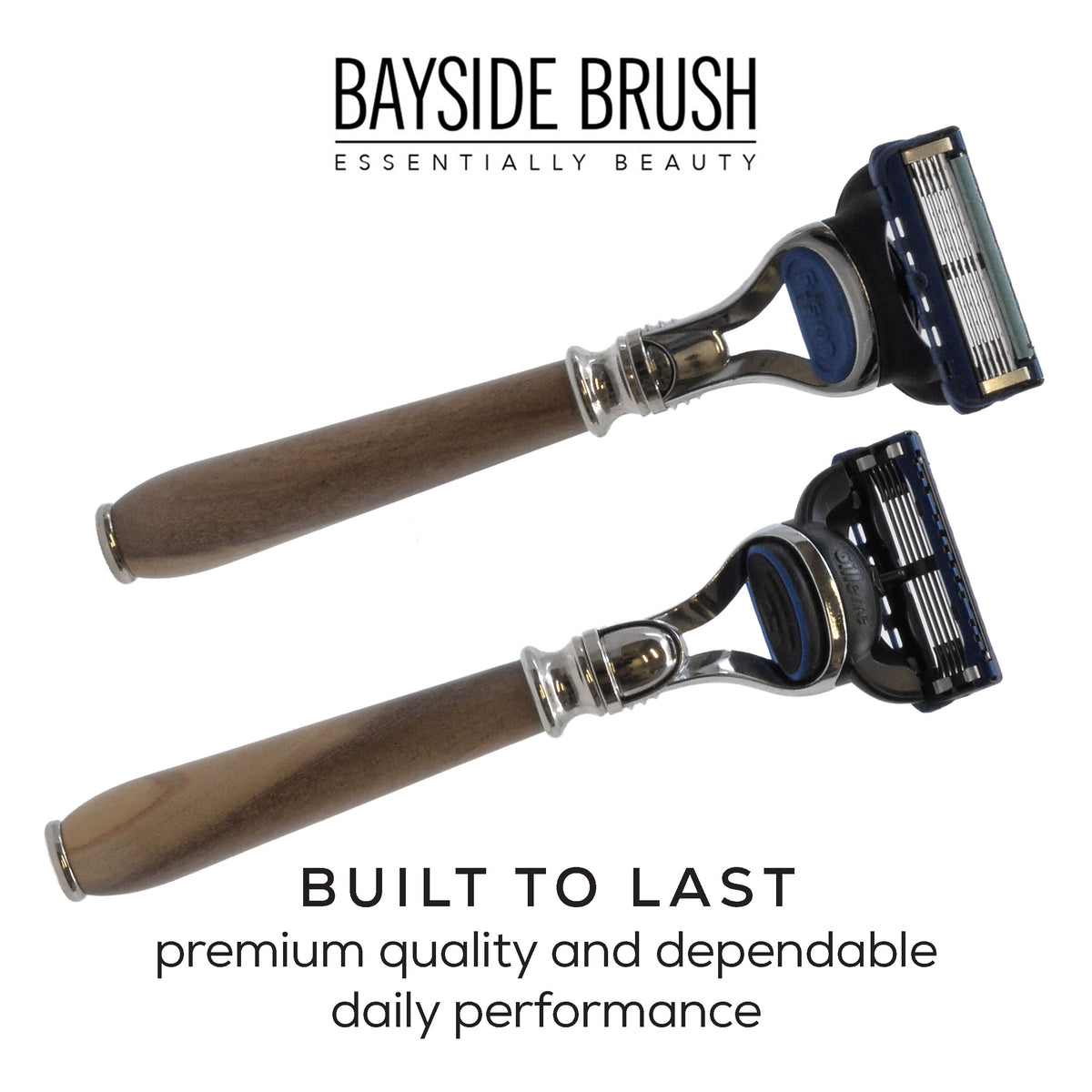 Italian Wood Resin Fusion5-Compatible Razor