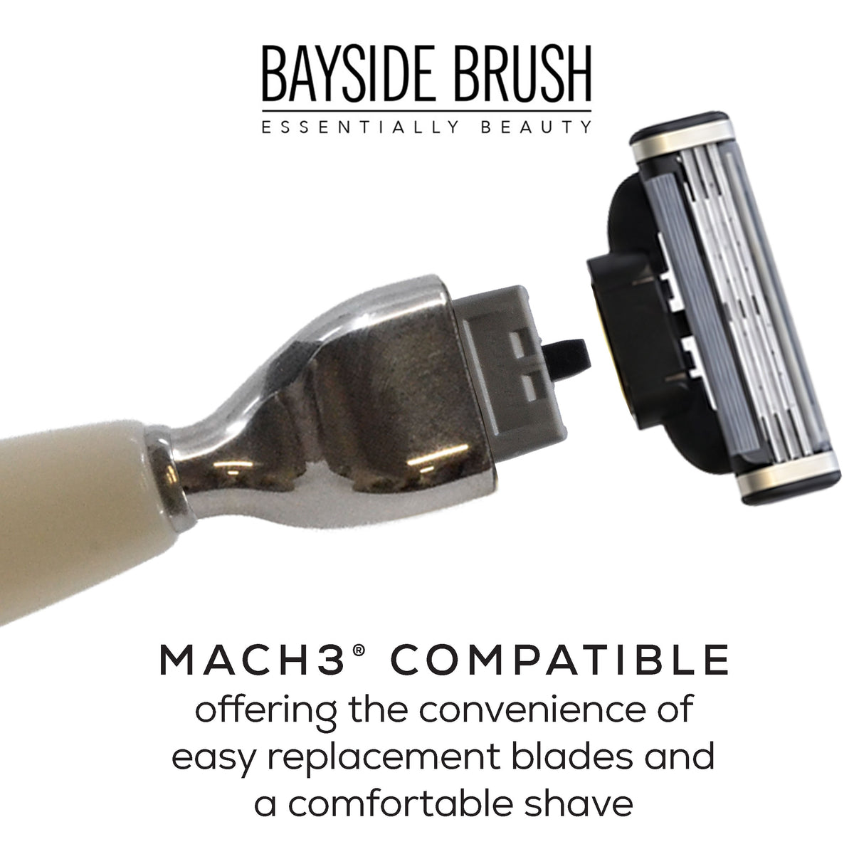 Italian Resin Shaving Set & Mach3-Compatible Razor - Demidoff