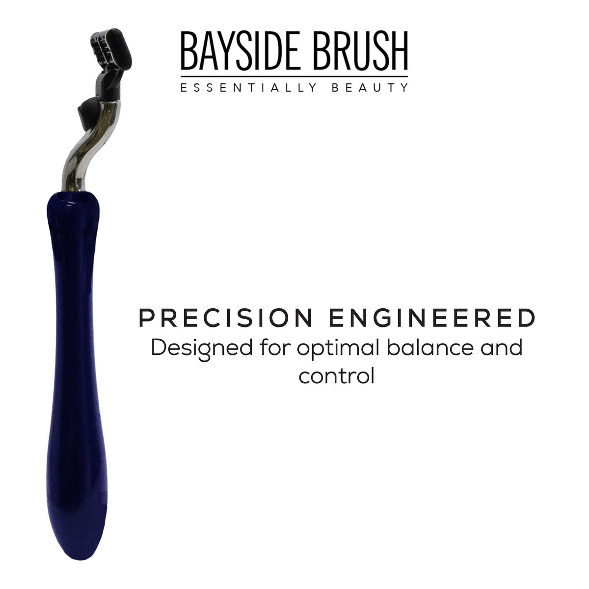 Italian Blue Resin Shaving Set & Mach3-Compatible Razor