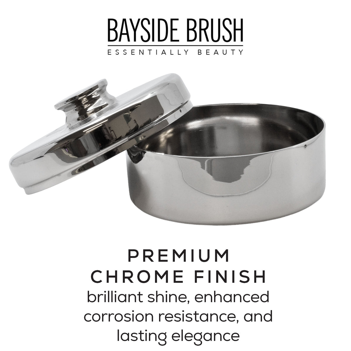 Italian Chrome Shaving Soap Bowl