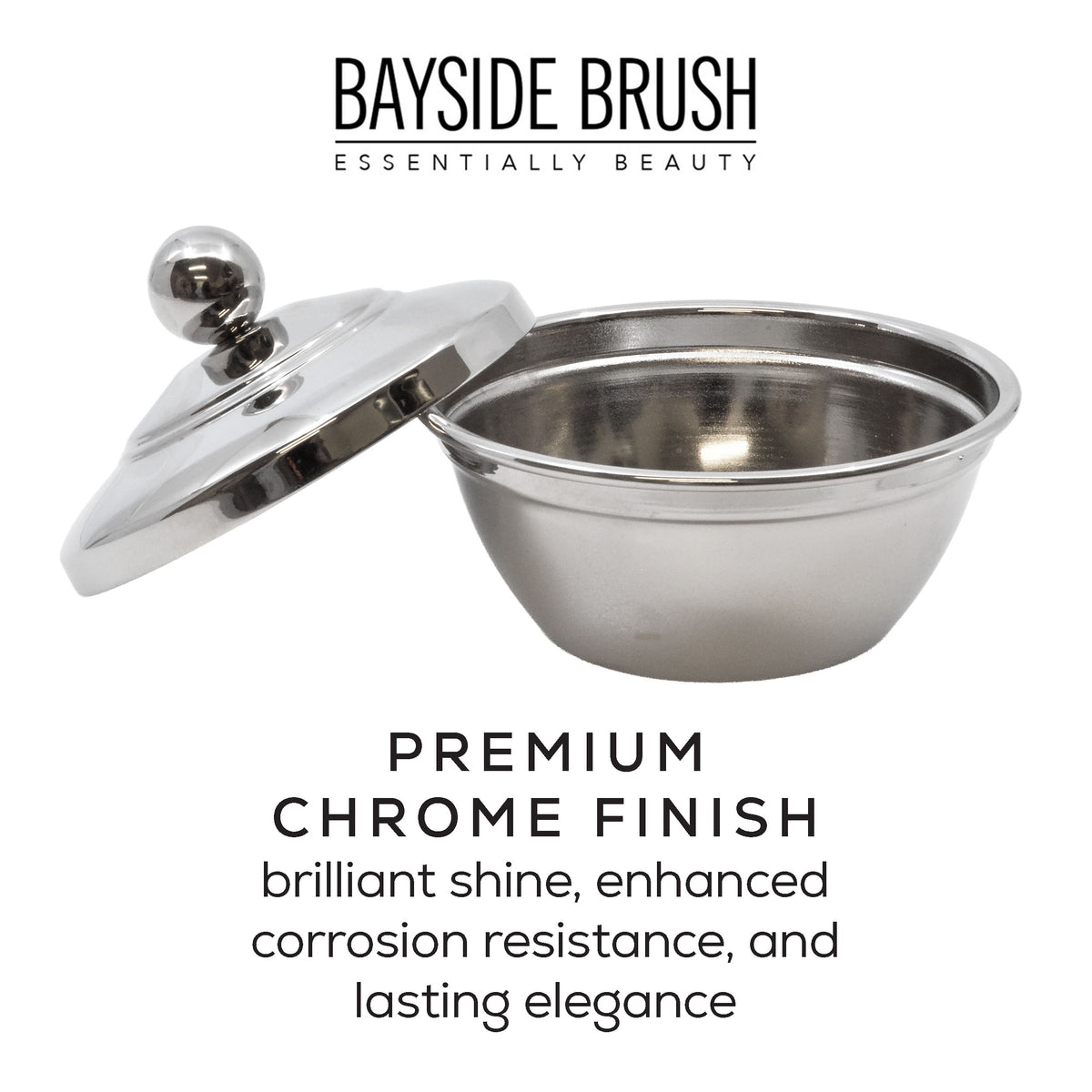 Italian Chrome Shaving Soap Bowl