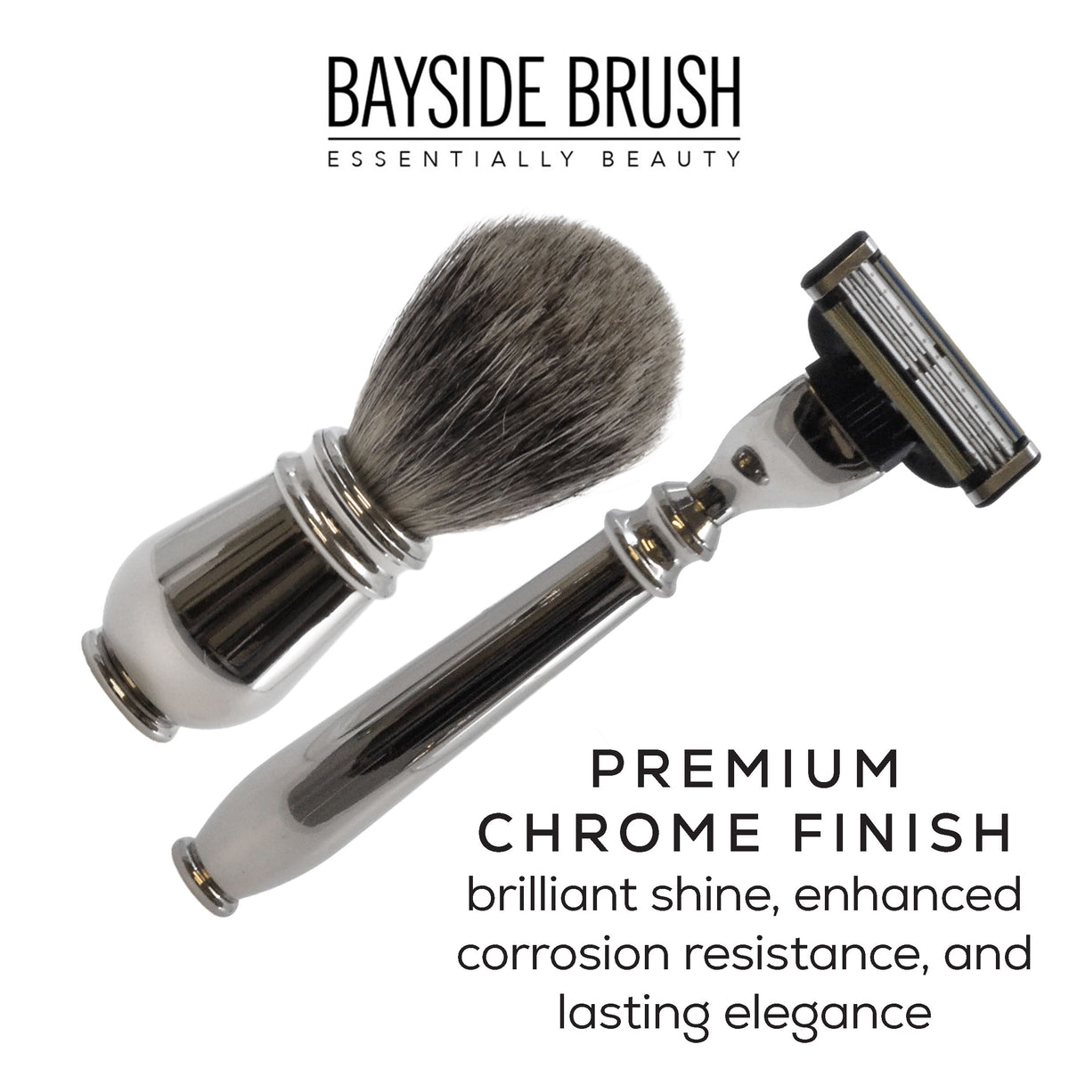 Italian Chrome Shaving Set