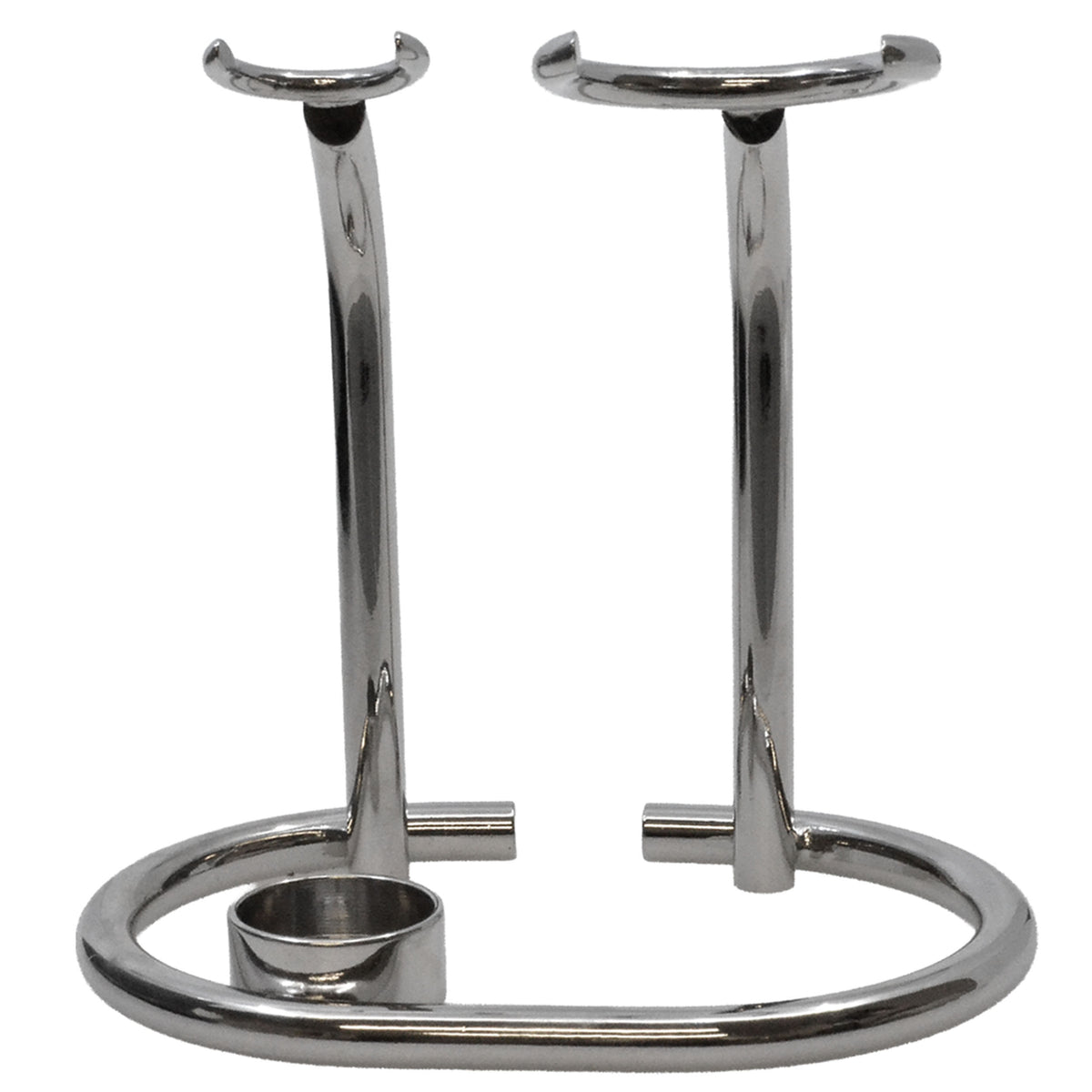 Chrome Razor & Brush Stand