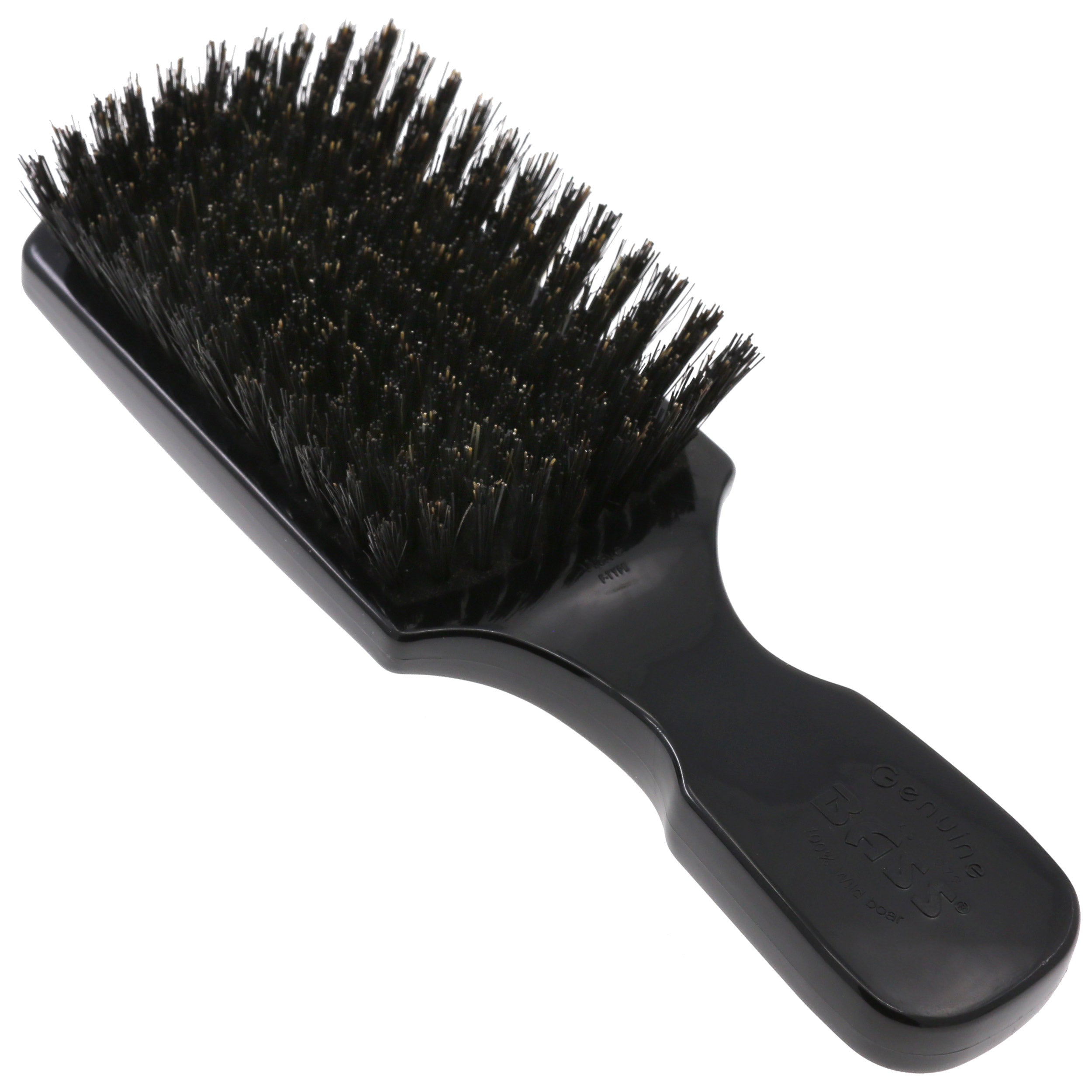 Black Club Style with Firm Natural Bristles