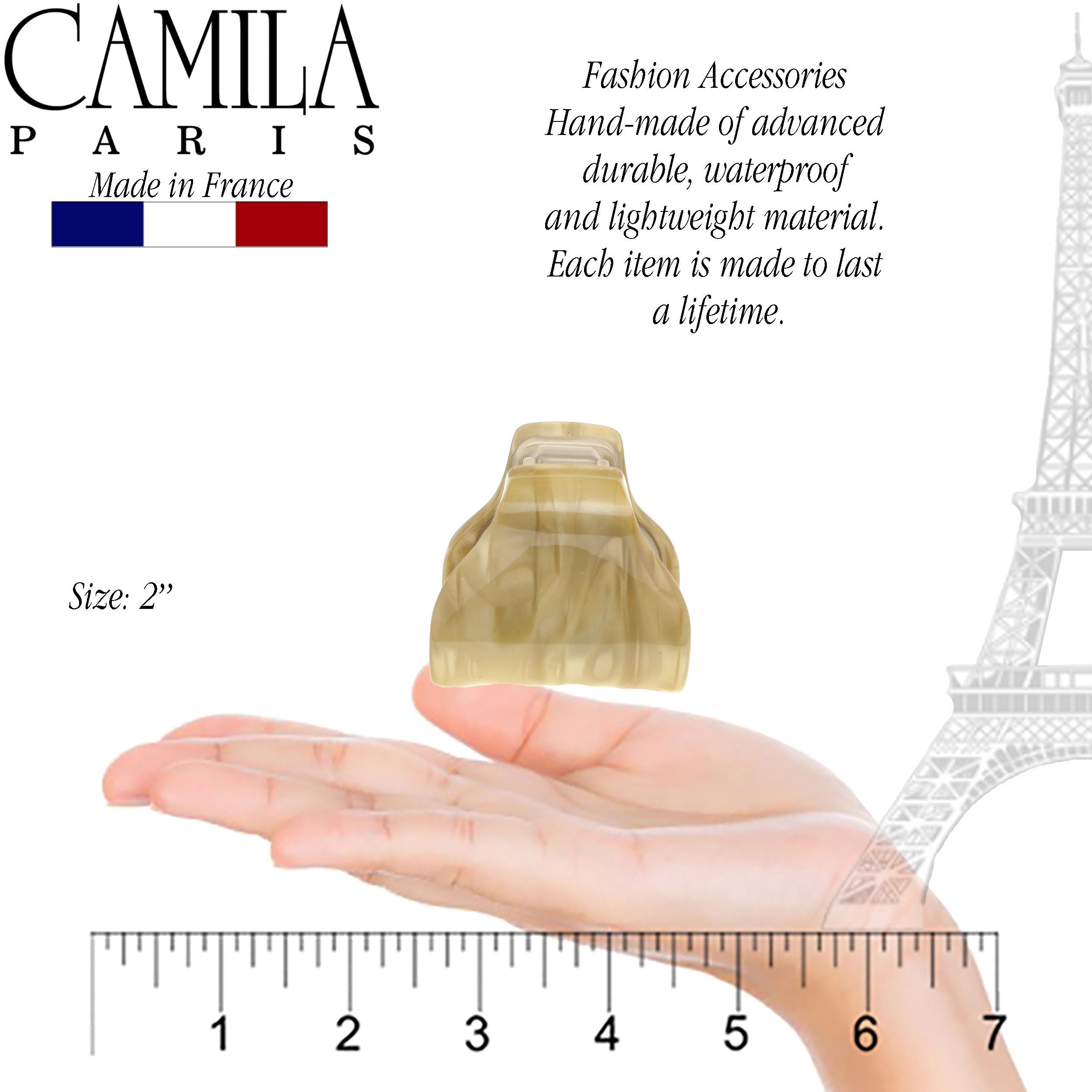Camila Paris Hair Clips Classic Covered Spring